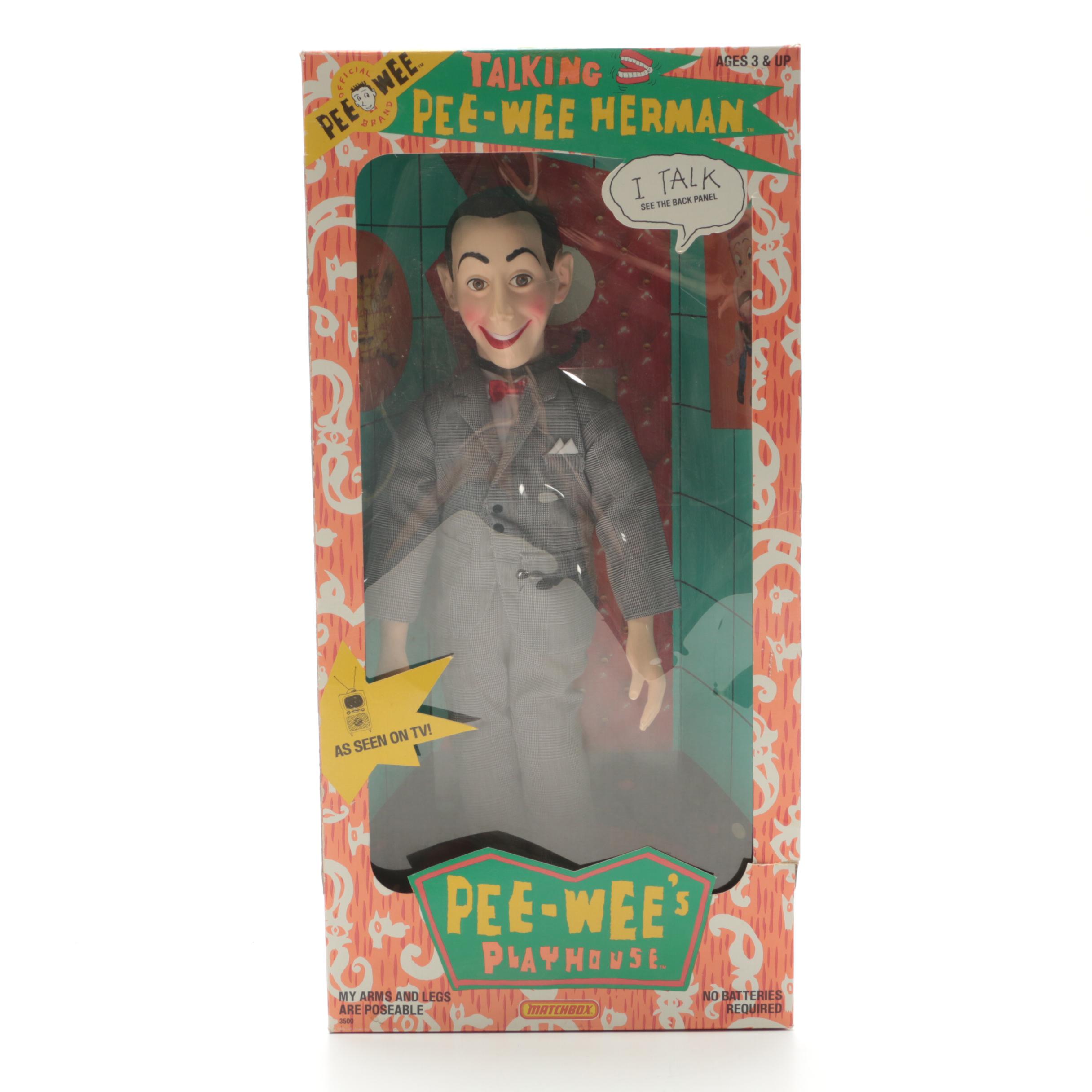 pee wee herman doll in box