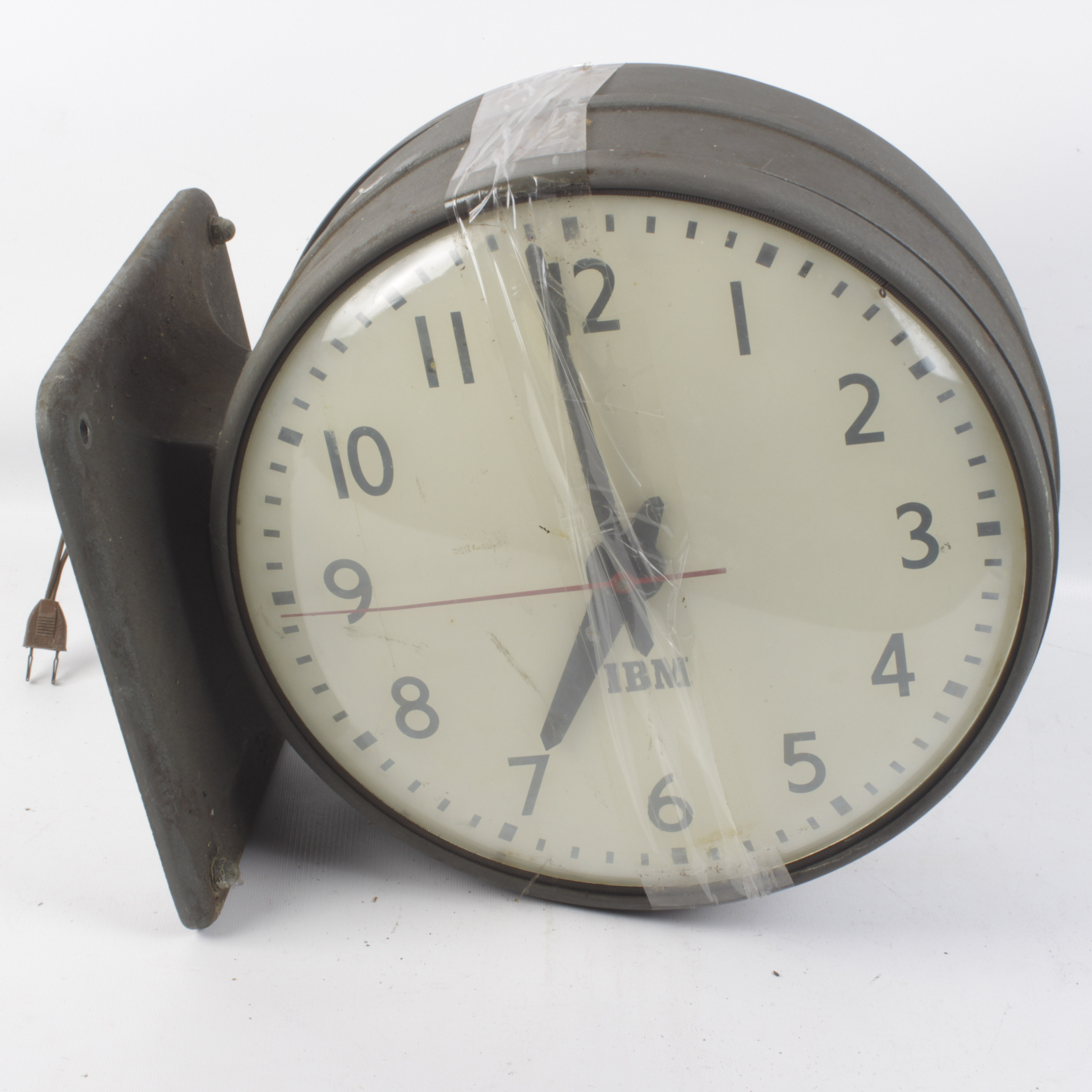 Vintage Industrial IBM Wall Clock EBTH