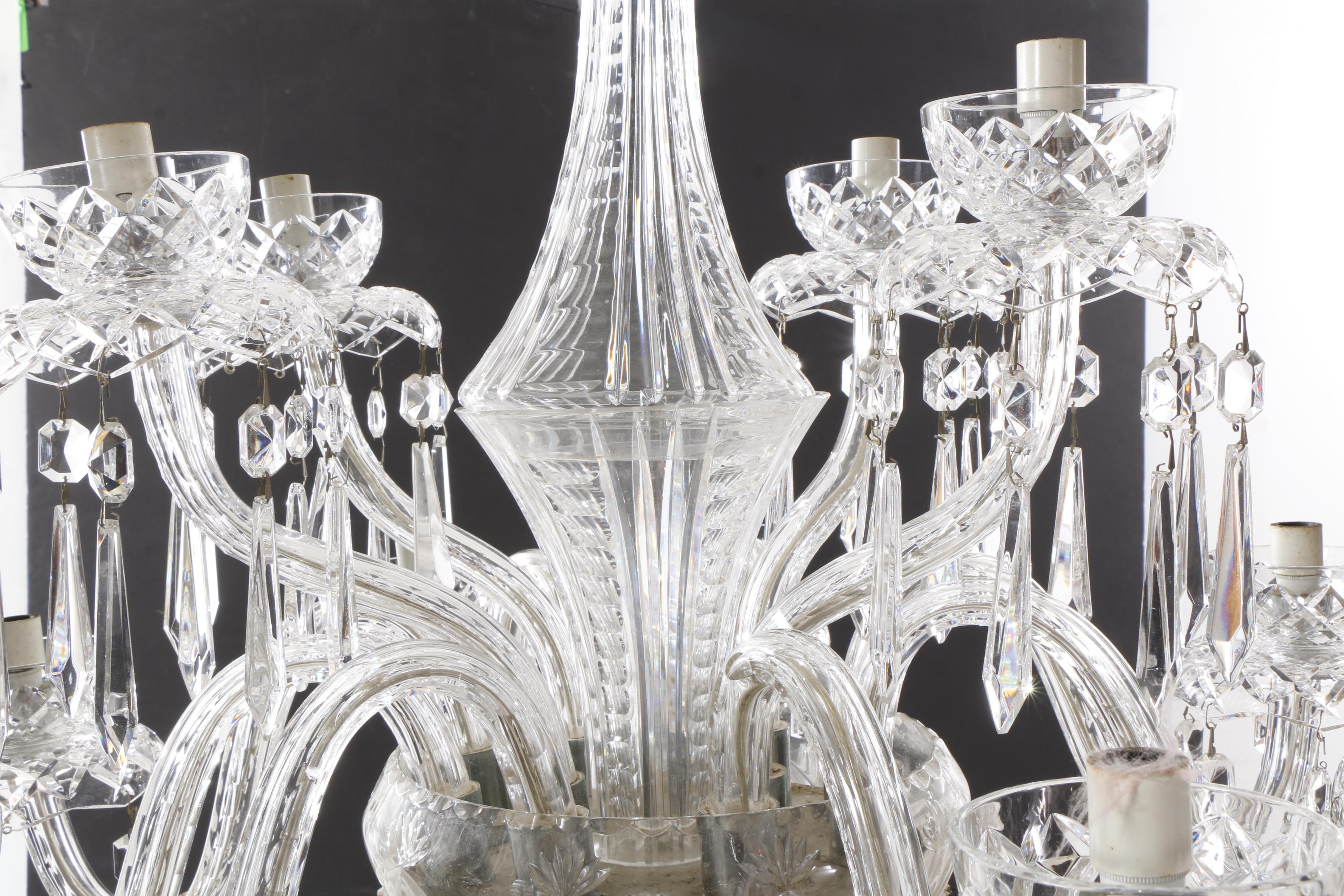 Waterford Crystal "Powerscourt" Twelve Light Chandelier EBTH