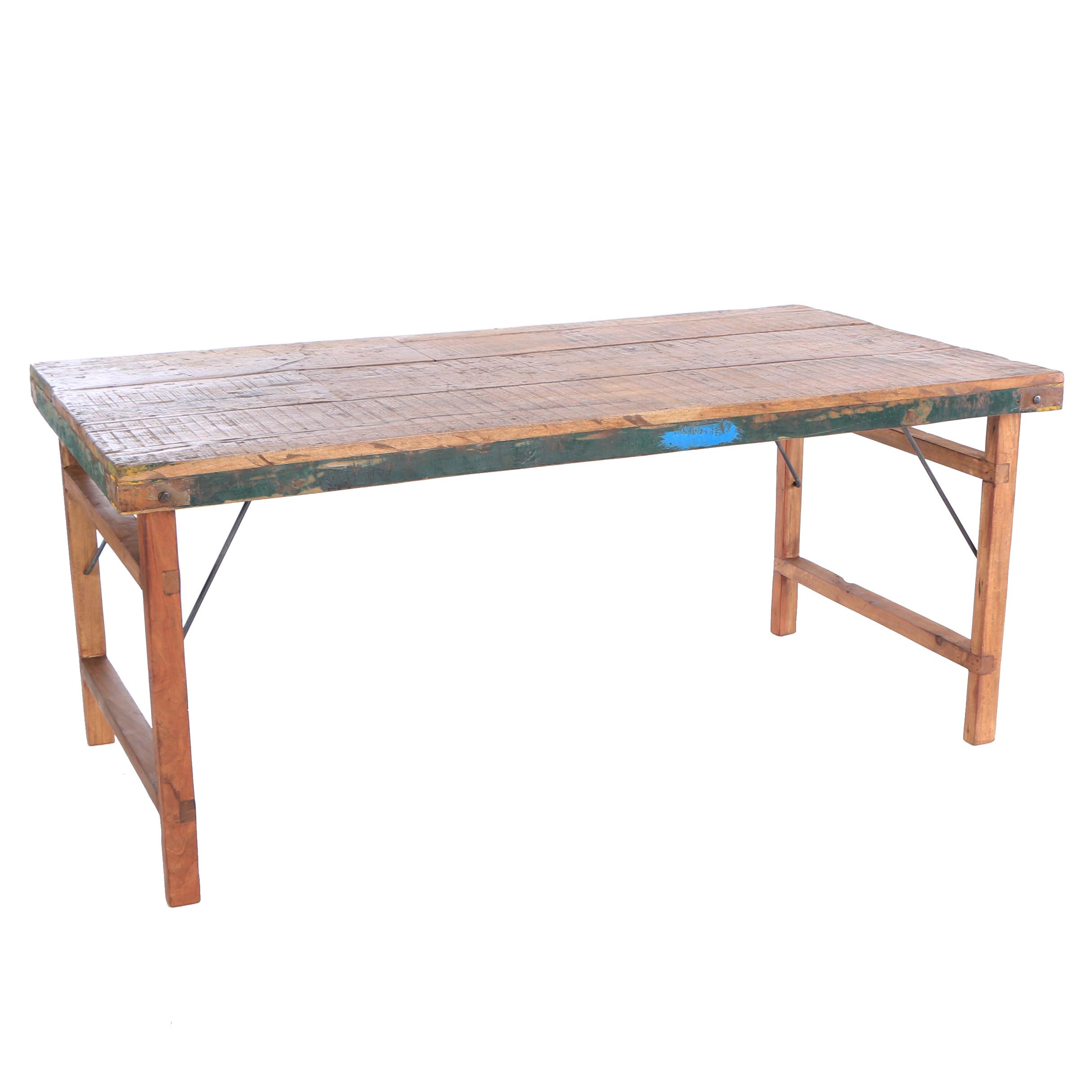 Rustic Wooden Folding Table EBTH