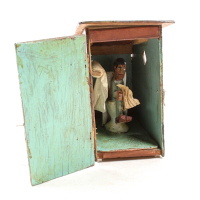 Elijah Pierce 1975 Folk Art Sculpture Outhouse Elijah Pierce 1975 Folk Art Sculpture Outhouse