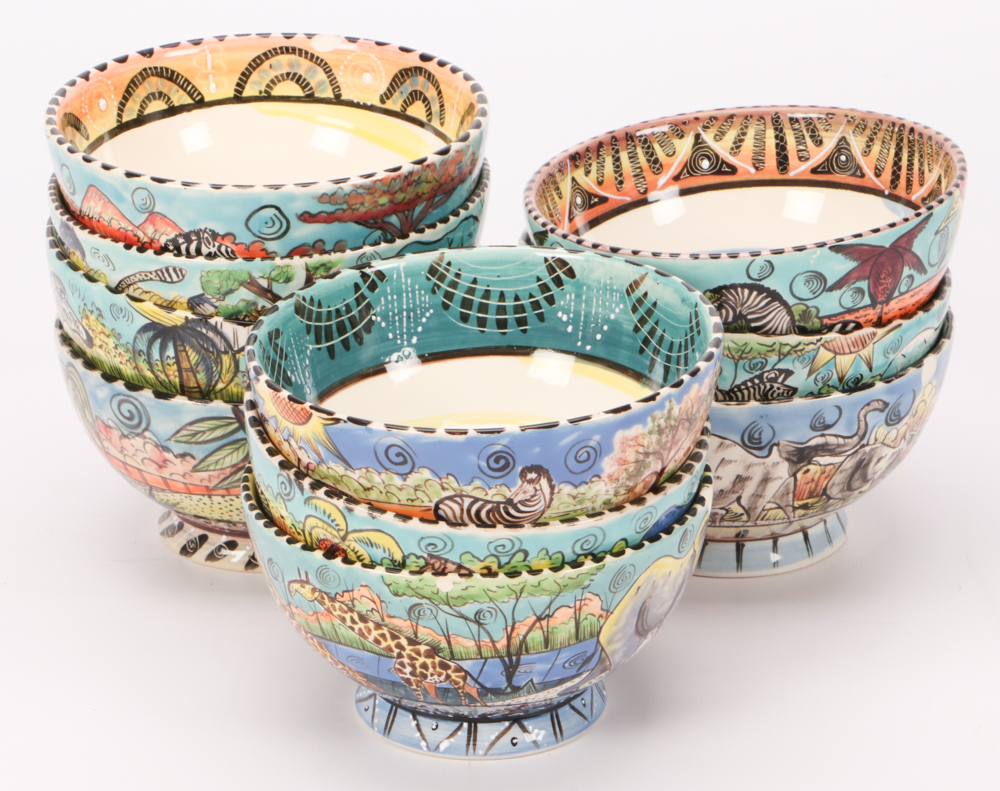 Penzo Zimbabwe HandPainted Pottery EBTH