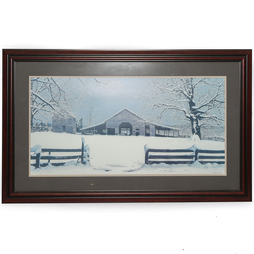 Offset Lithograph After Bob Timberlake "Winter's Gift" EBTH