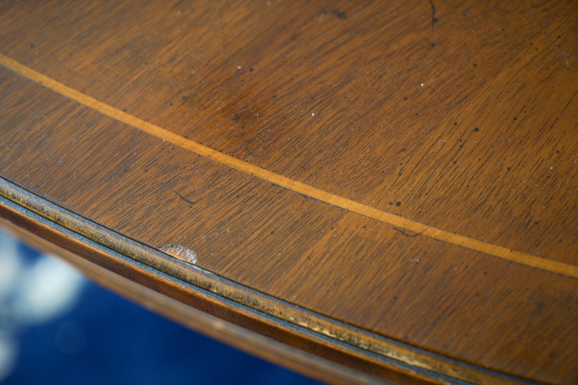 Federal Style Mahogany Dining Table by Bass, Mid 20th Century EBTH