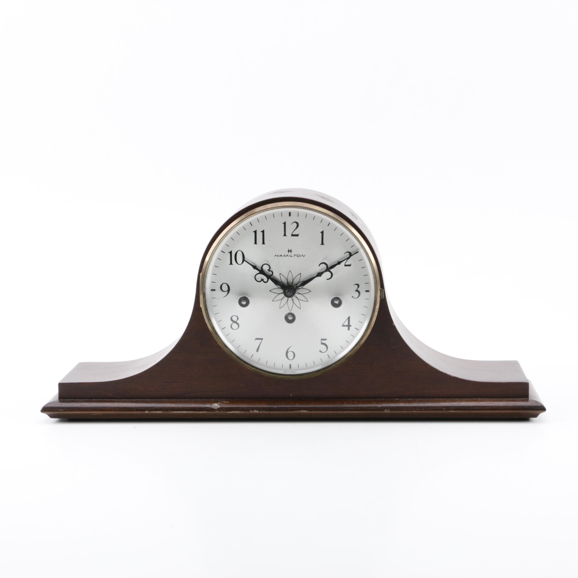 Hamilton Tambour Mantel Clock With Hermle Movement | EBTH