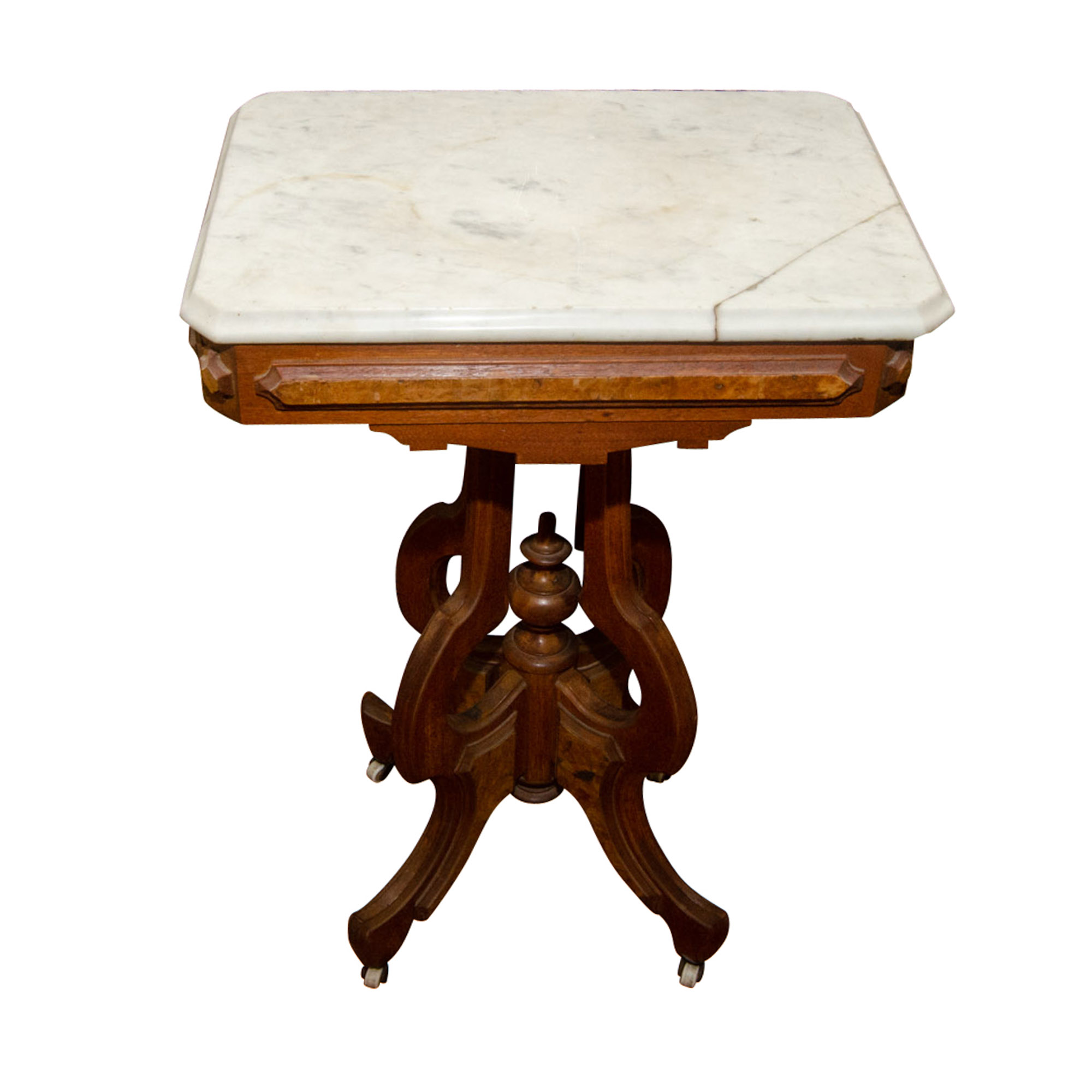 Antique Eastlake Style Marble Side Table EBTH