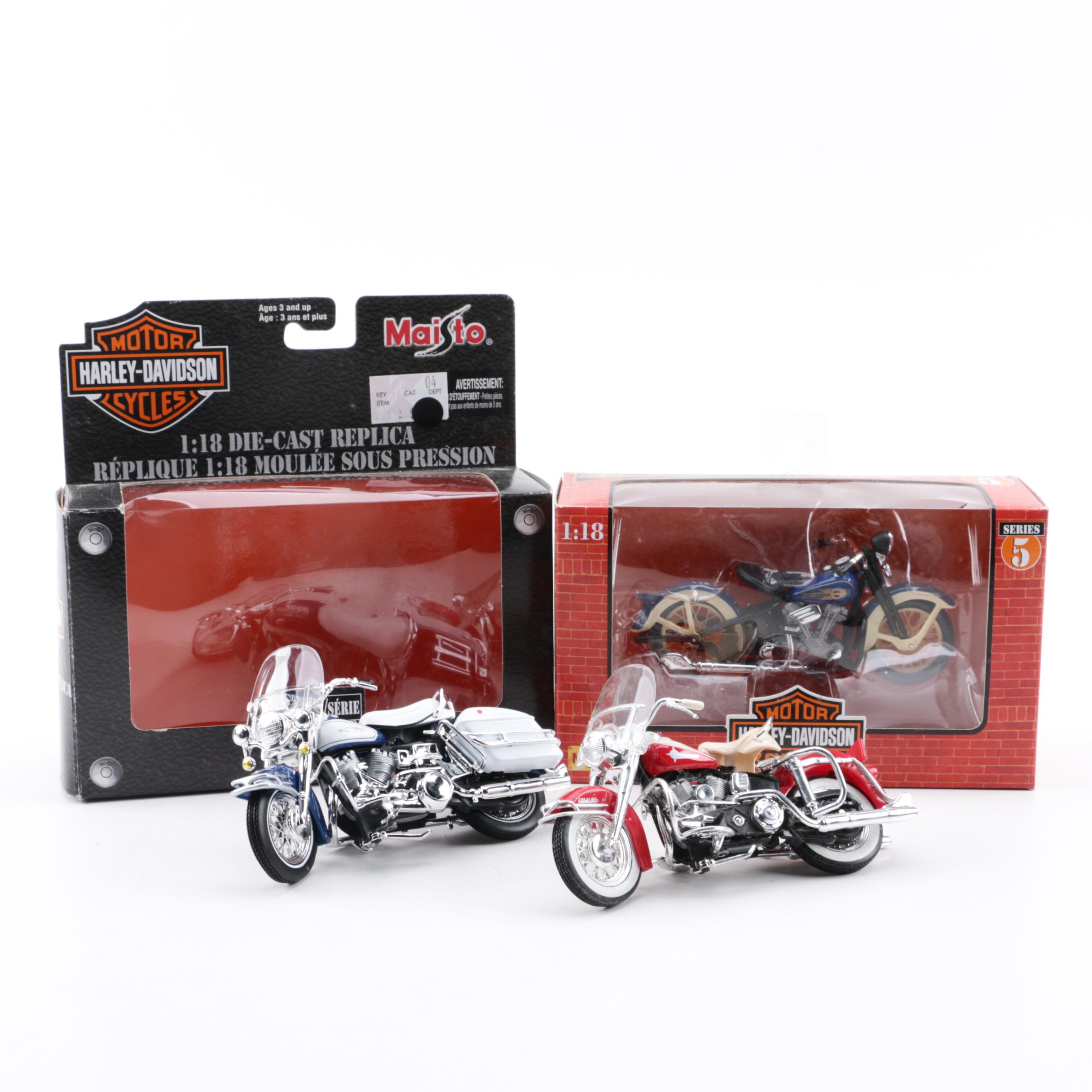 DieCast Harley Davidson Motorcycles EBTH