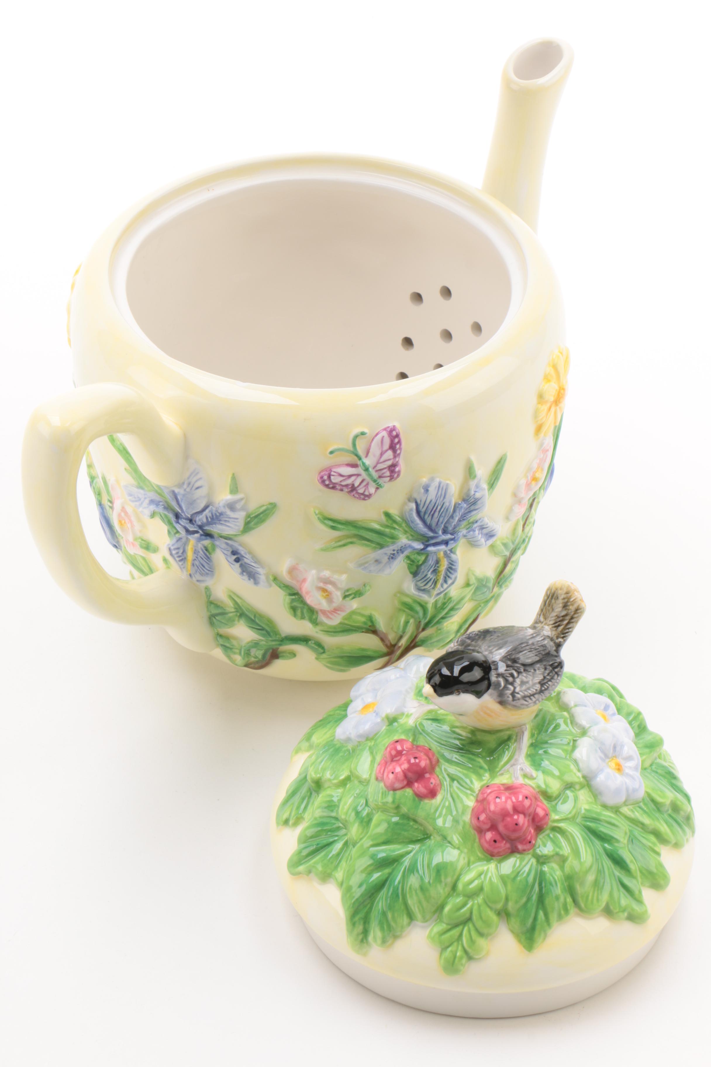 Harry and David Limited Edition Ceramic Teapot EBTH