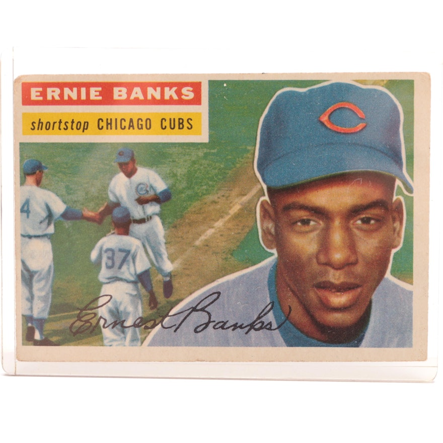 1956 Ernie Banks Chicago Cubs Topps Baseball Card