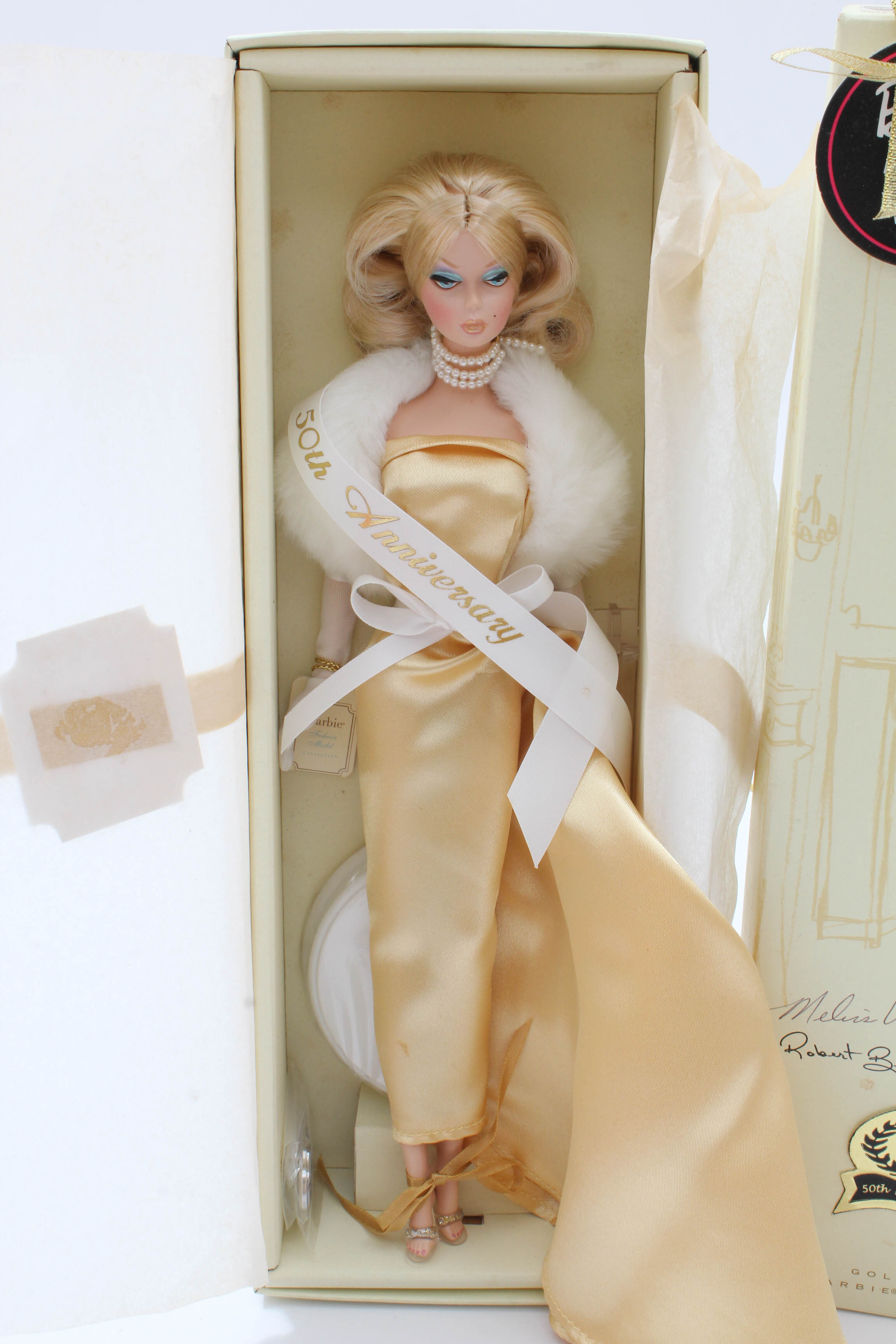 Robert Best Signed "Tout de Suite" 50th Anniversary Silkstone Barbie | EBTH