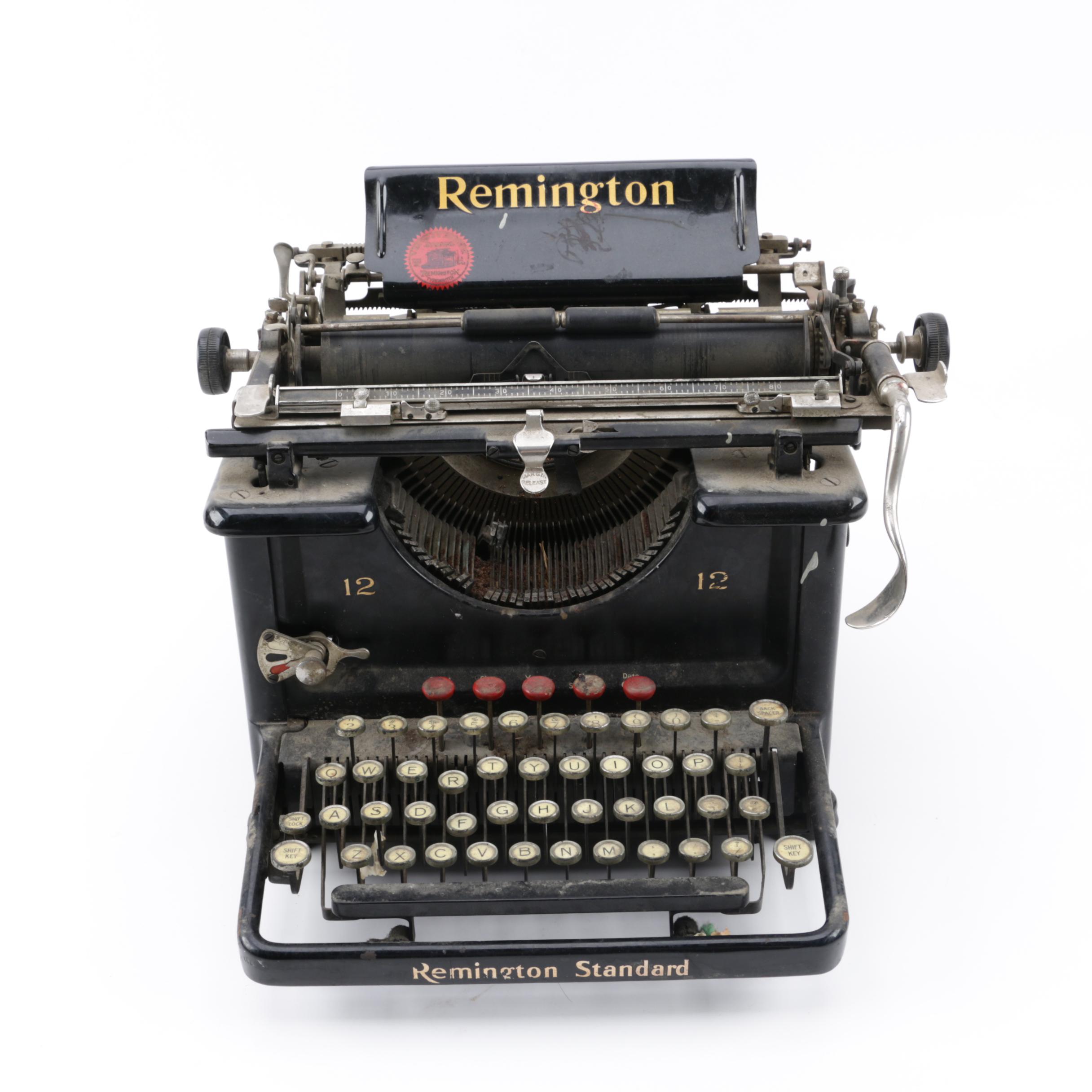 1920s Remington Standard 12 Typewriter EBTH