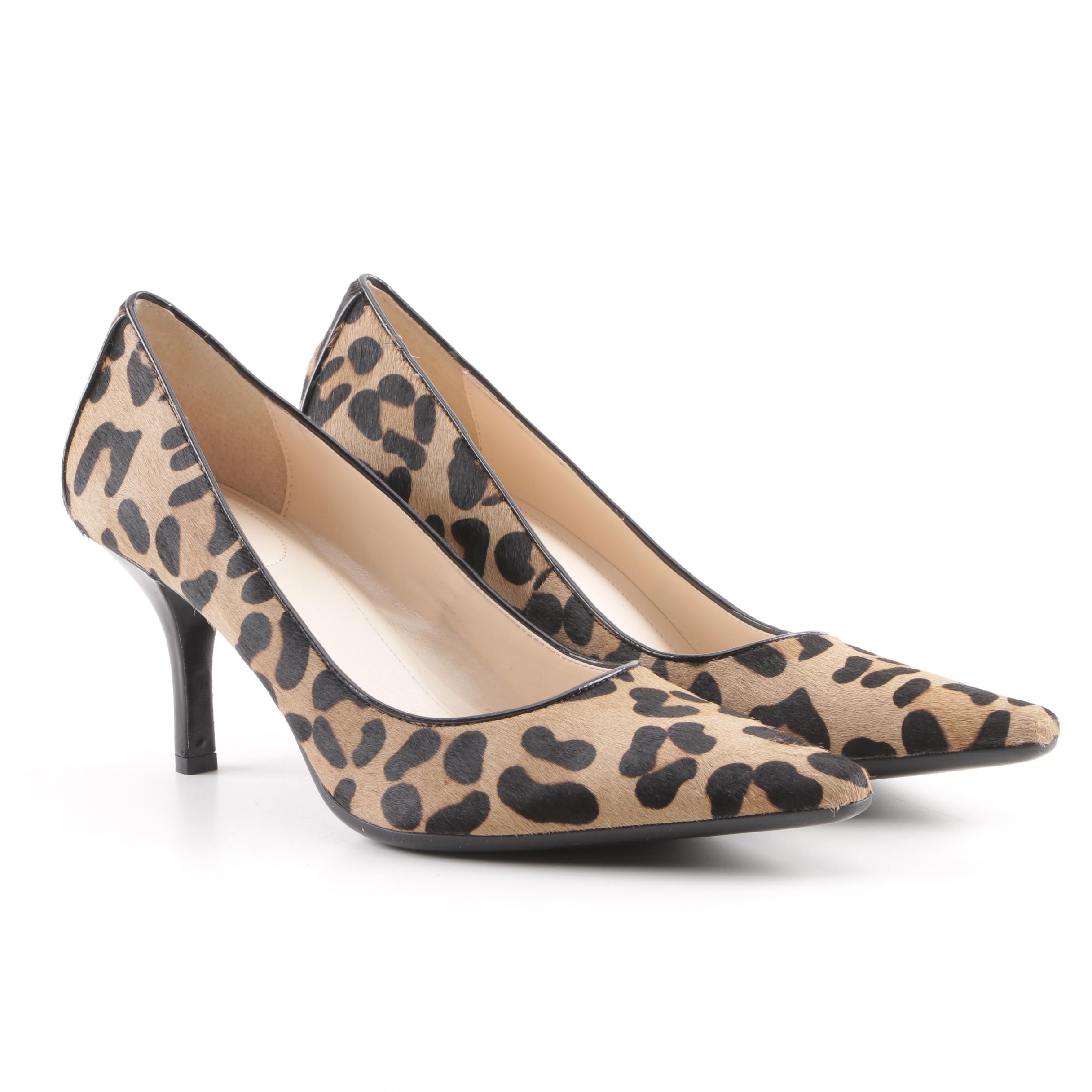 calvin klein leopard pumps