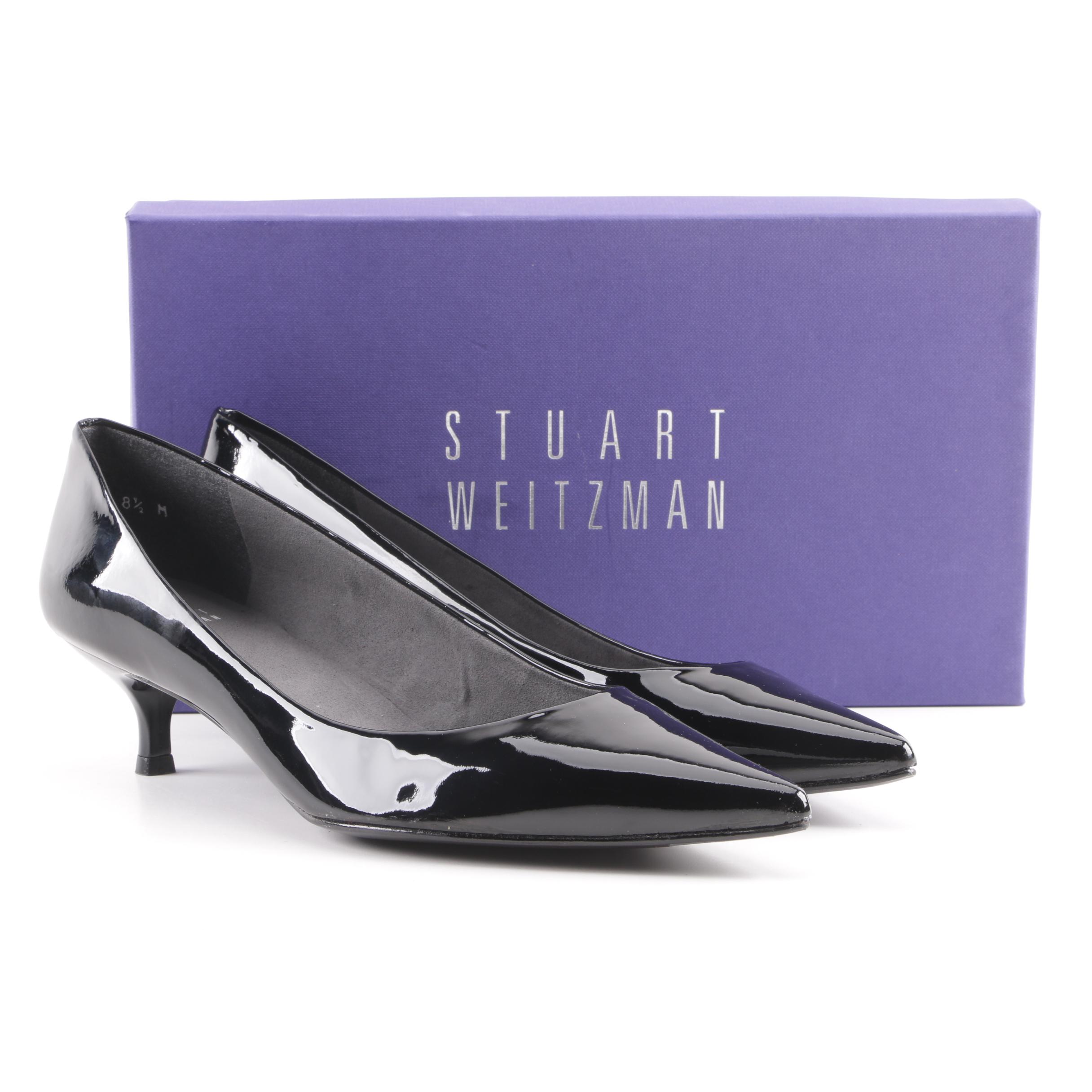 stuart weitzman poco kitten heels