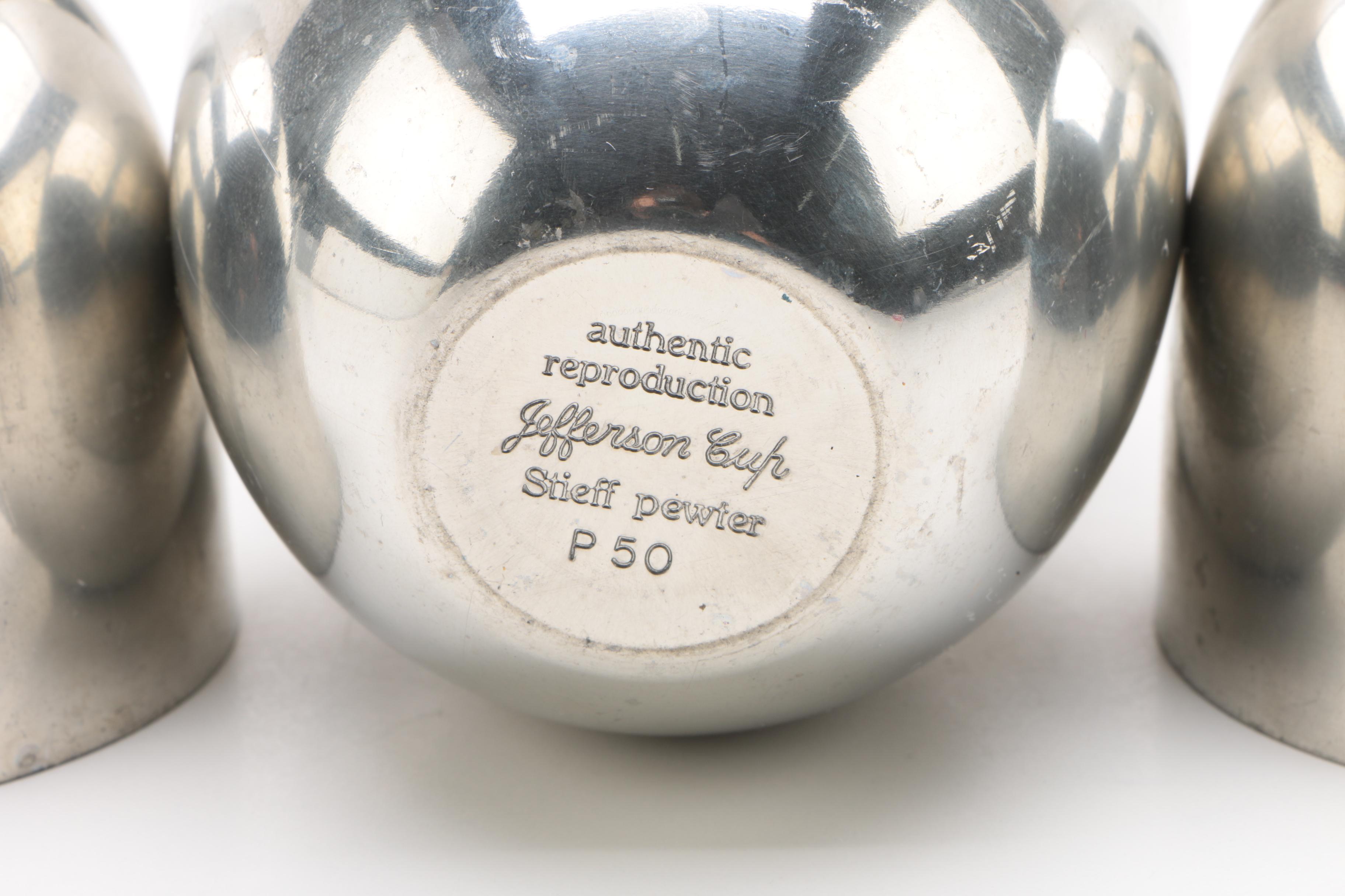 Stieff Pewter "Jefferson Cup" Set EBTH