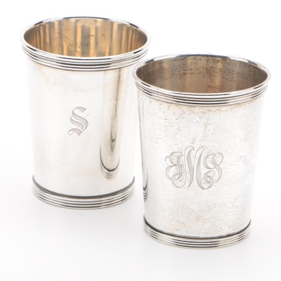 International Silver Co. and K. Brown Sterling Julep Cups, Mid-Century
