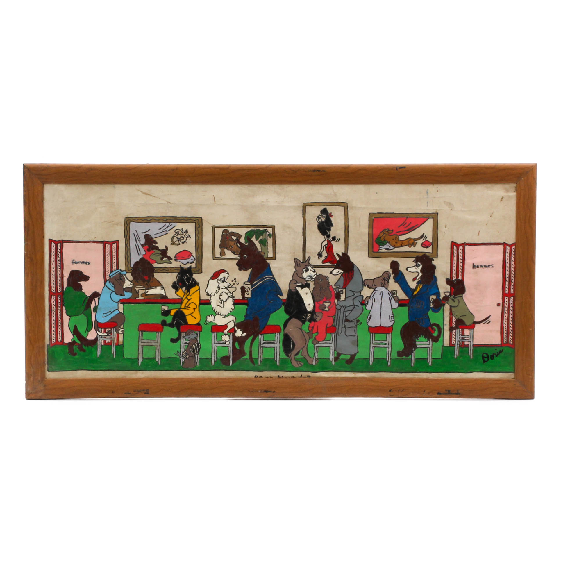 bar hounds painting
