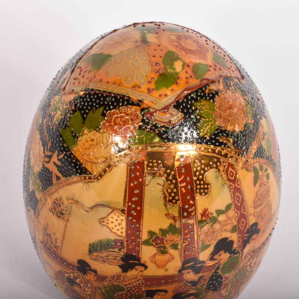 Satsuma Porcelain Egg EBTH