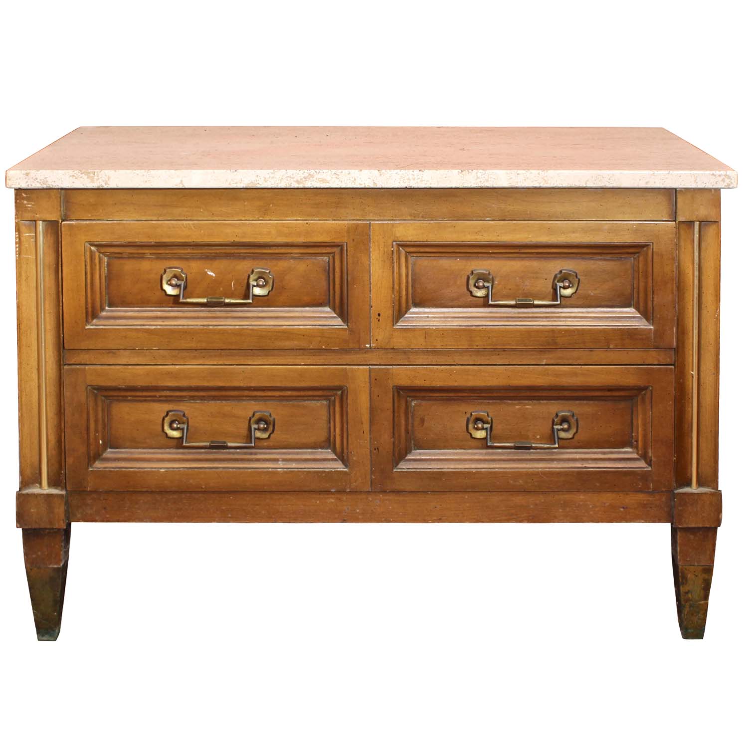 Marble Top Side Table with Drawers EBTH