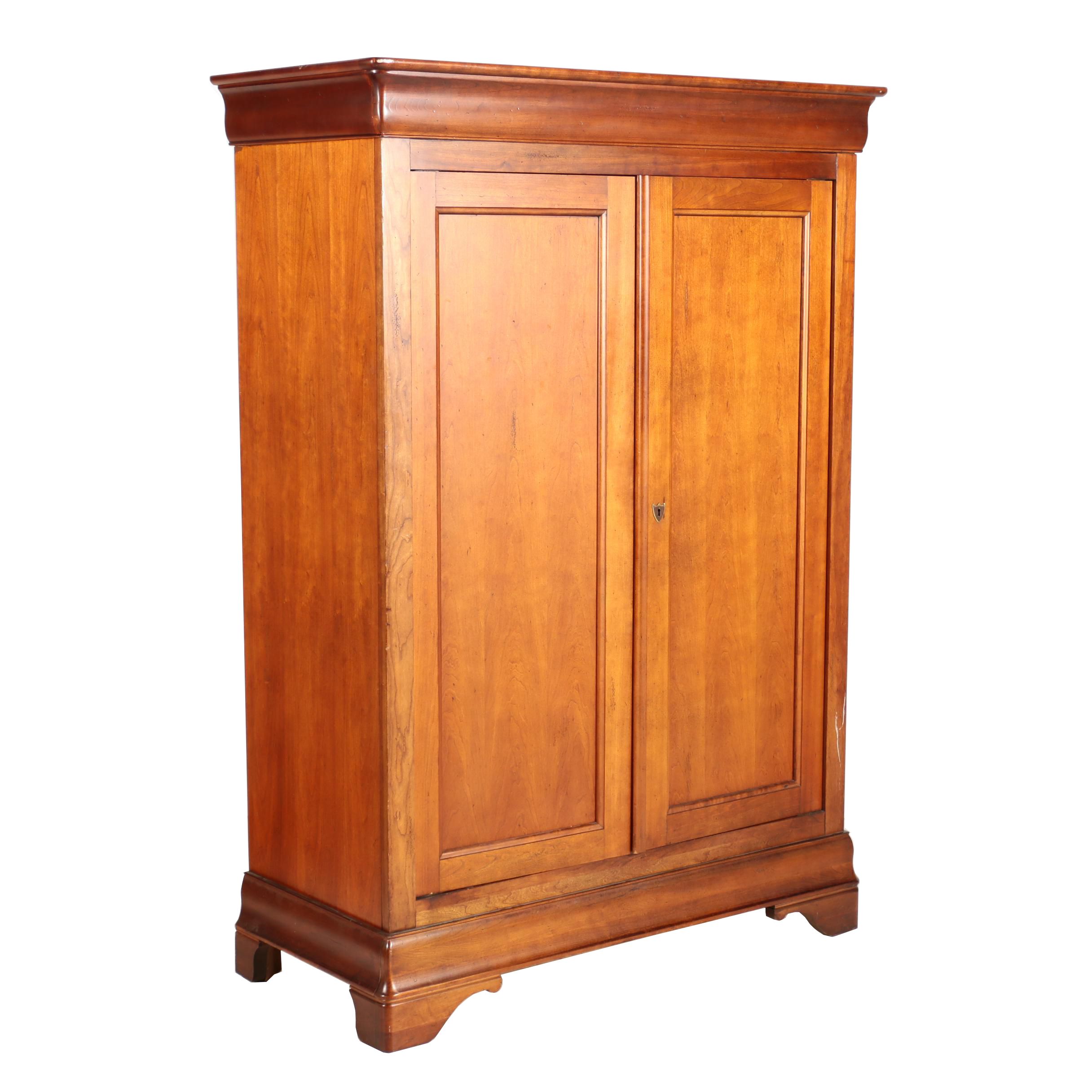 Louis Philippe Style Cherrywood Wardrobe By National Mt Airy Ebth