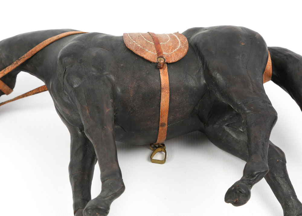 Vintage Leather Horse Figurines EBTH