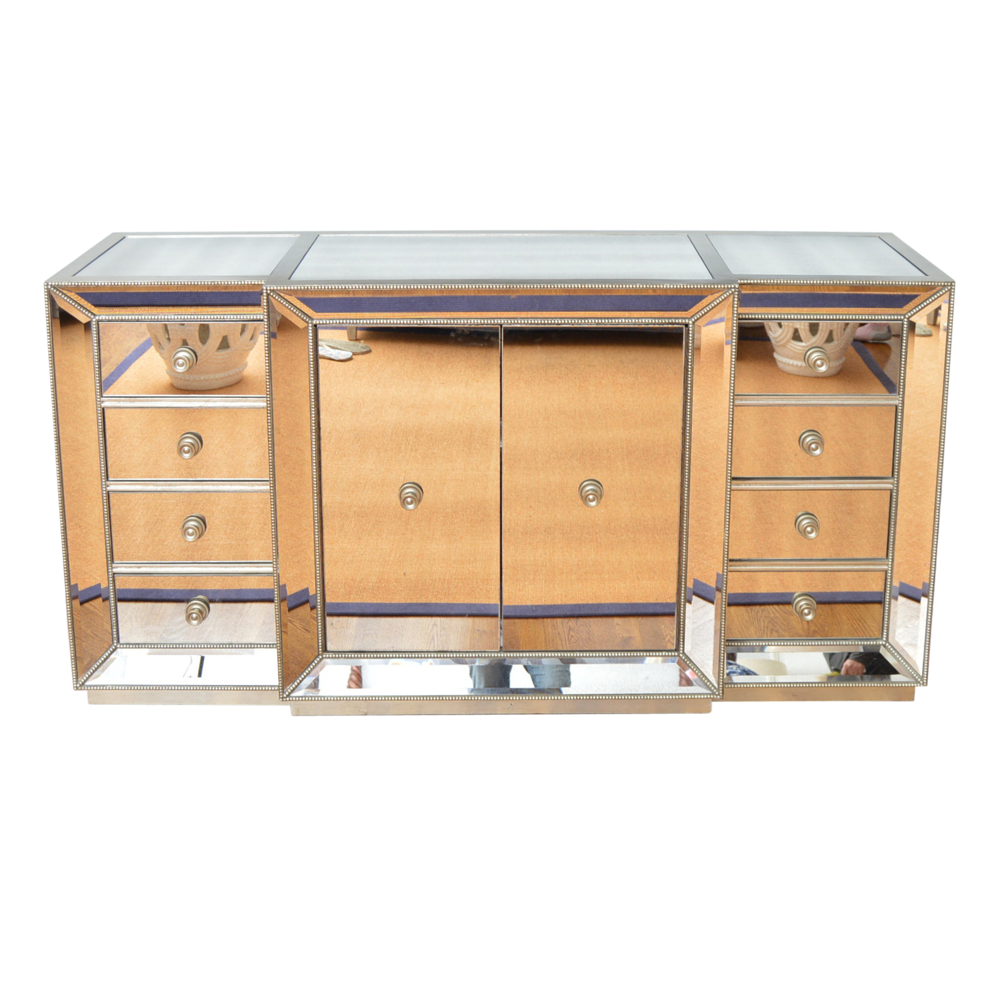 Neoclassic Style Mirrored Chest From Z Gallerie Ebth
