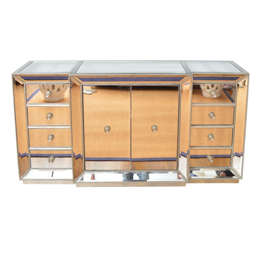 Neoclassic Style Mirrored Chest From Z Gallerie Ebth