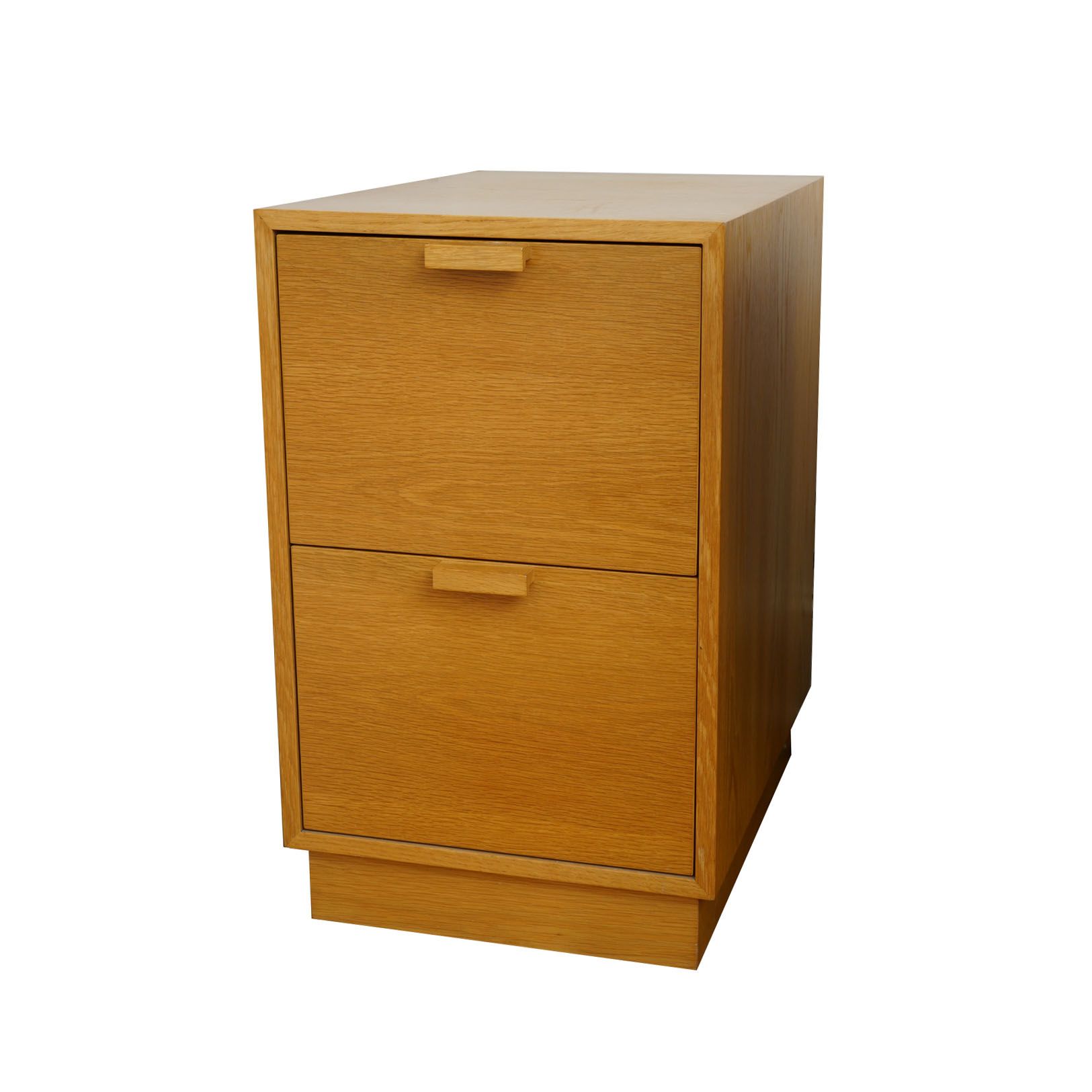 Charles Webb Oak Two Drawer File Cabinet Ebth