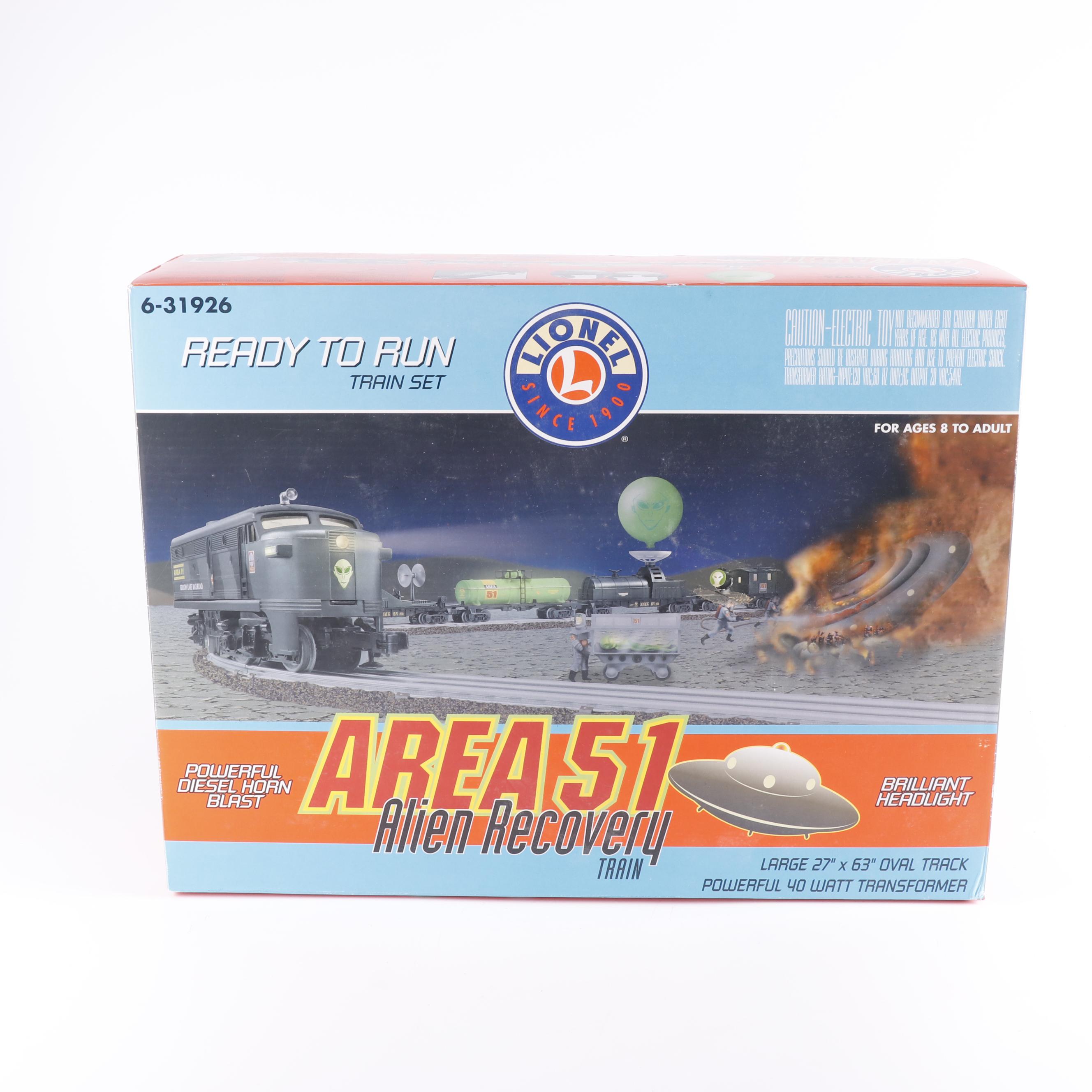 lionel area 51 alien recovery train set