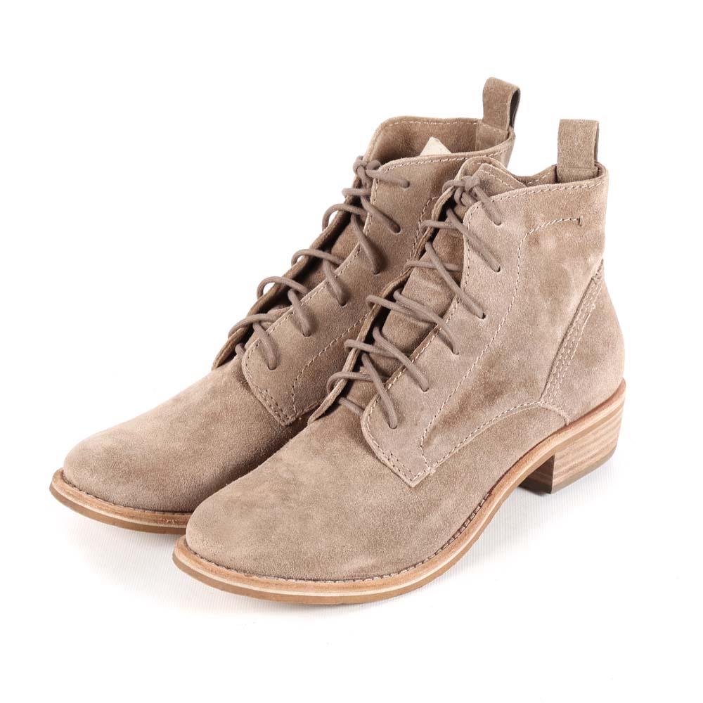 dolce vita taupe suede booties
