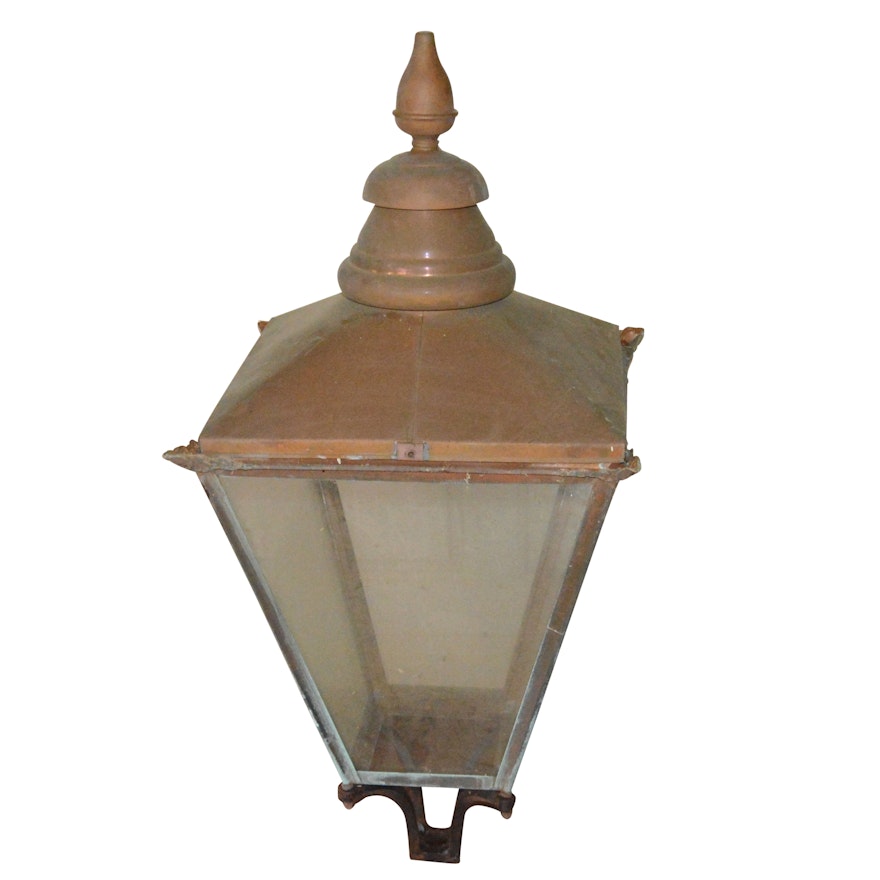 Vintage Copper Outdoor Post Light Cover