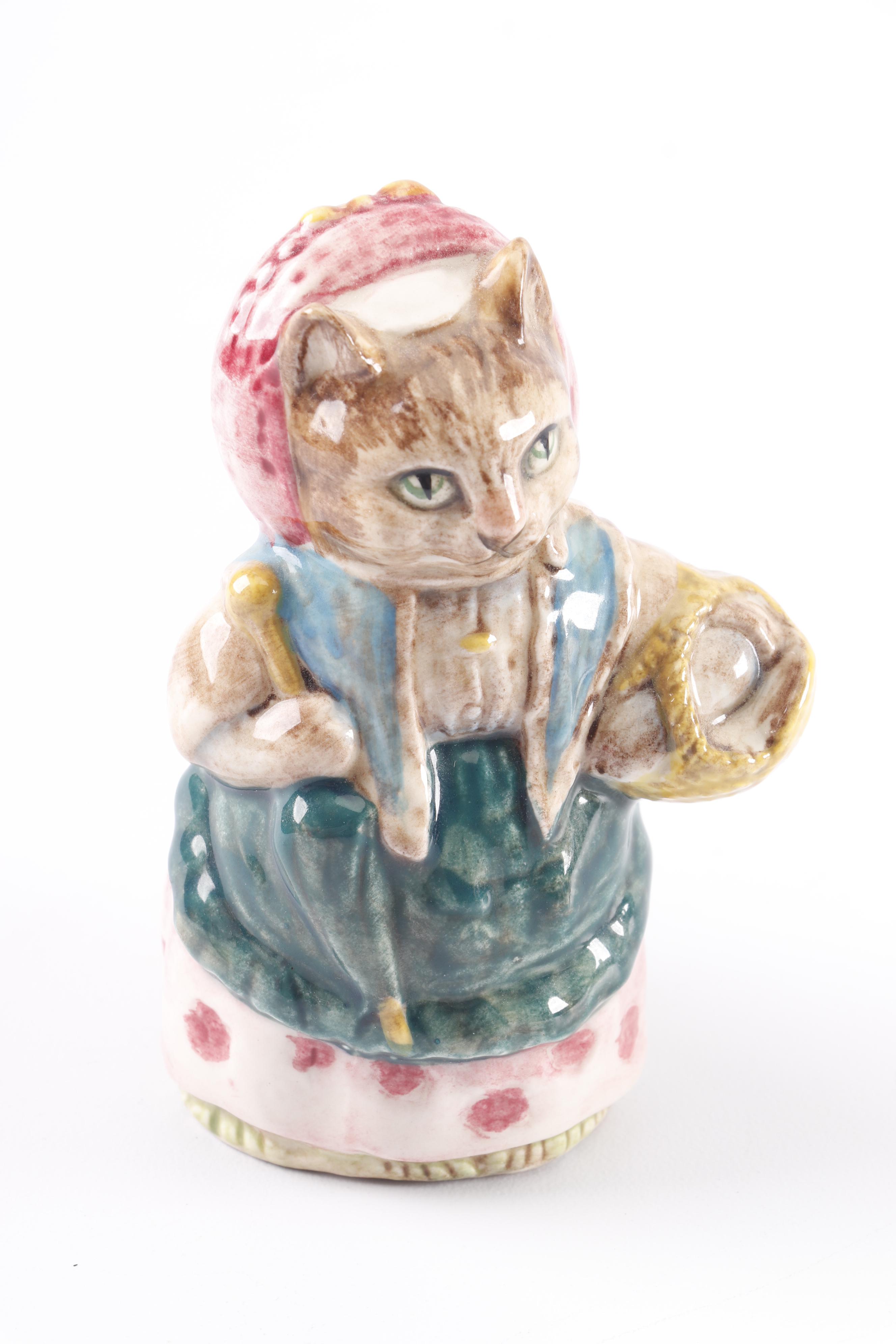 Beswick Beatrix Potter Porcelain Cat Figurines By F. Warne | EBTH