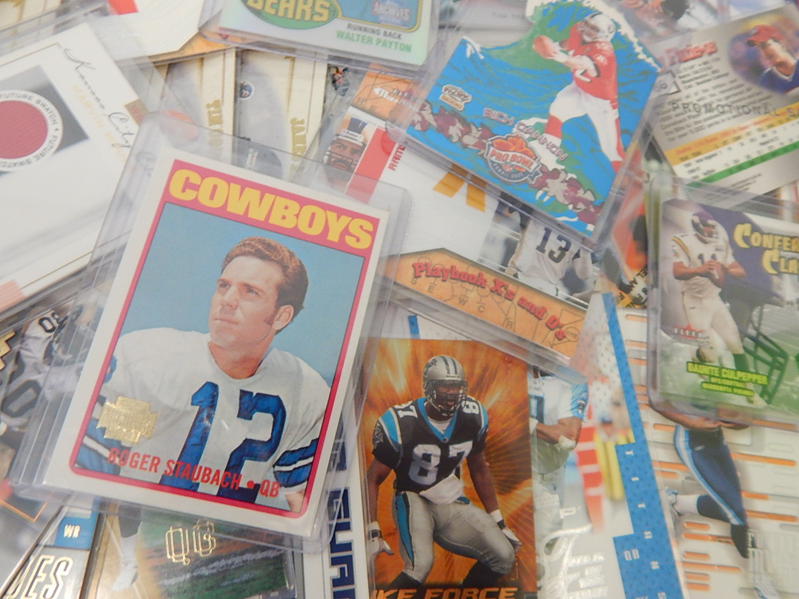 NFL Football Rookie Cards with Over 140 Rookie Cards Payton, Staubach EBTH