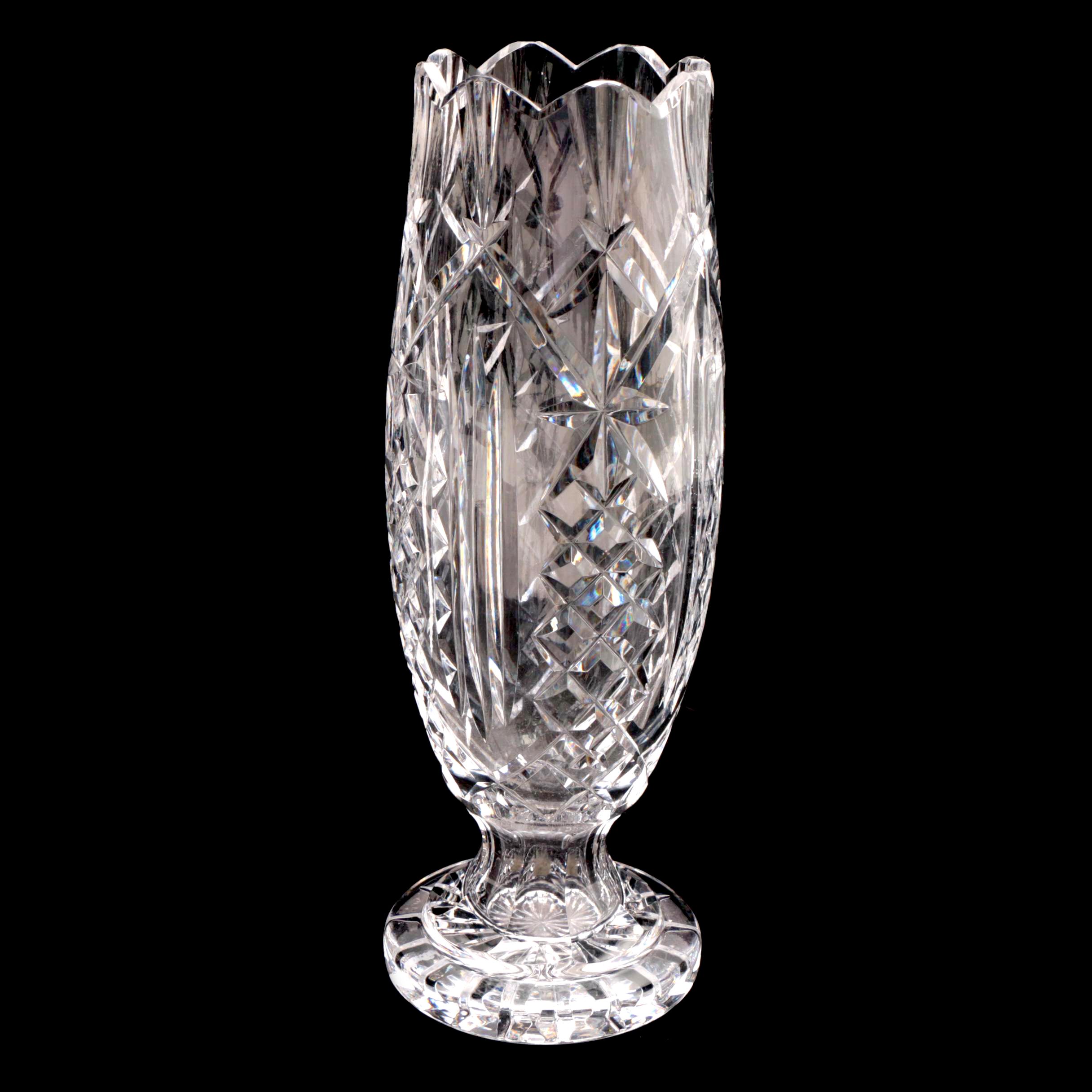 Waterford Crystal Footed Vase EBTH