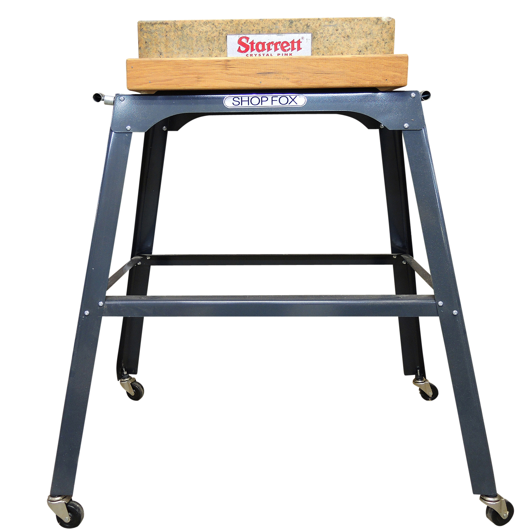 Starrett Precision Granite Surface Plate on Stand with Height Gauge EBTH