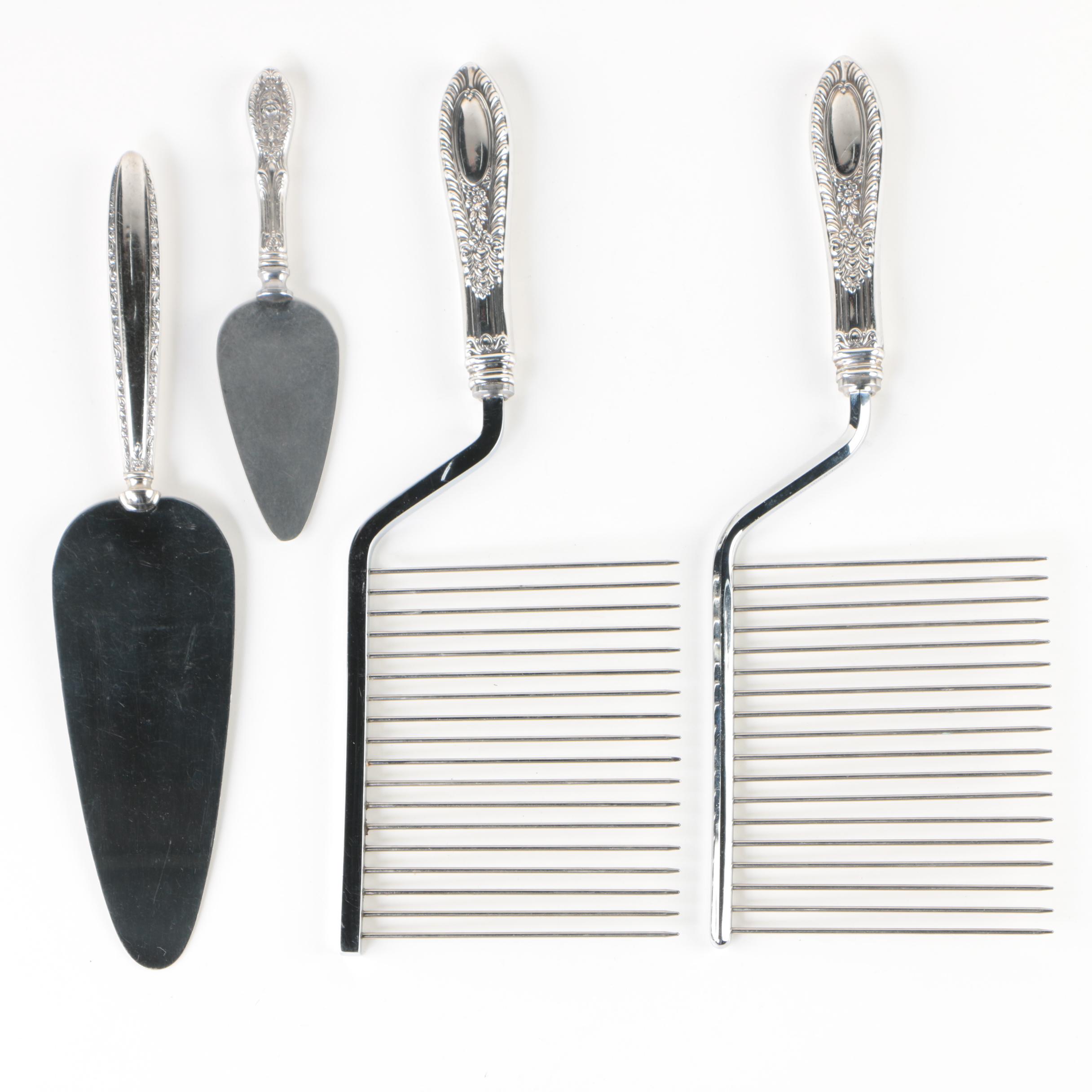 Sterling Silver Handled Cake Breakers and Pie Servers | EBTH