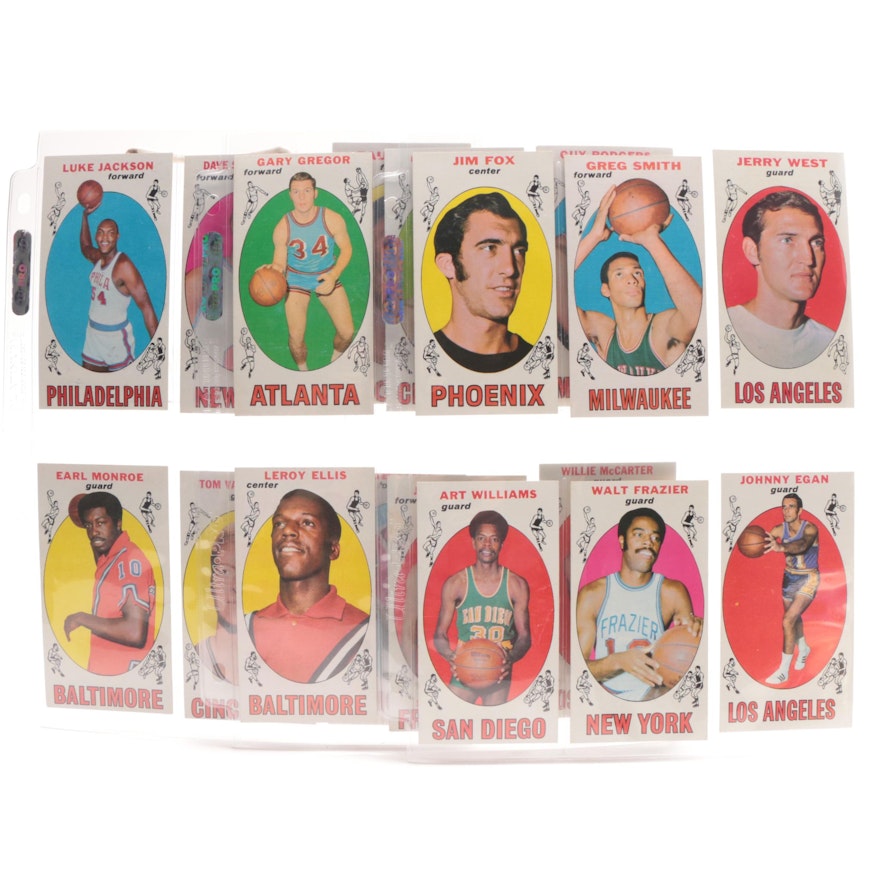 1970 Topps NBA Basketball Cards With Jerry West