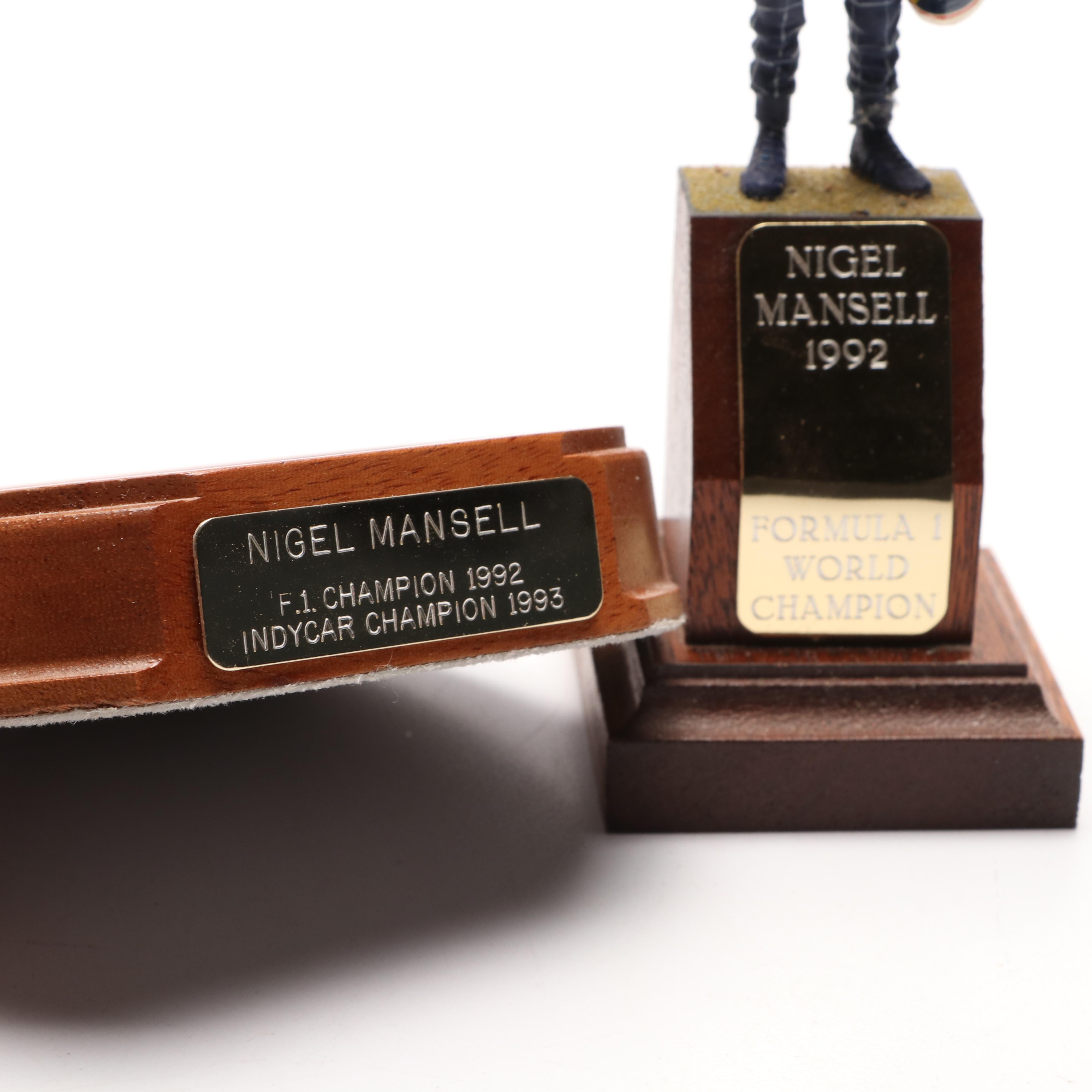 Formula 1 Racing Collectibles Including Nigel Mansell Figurines by WR ...