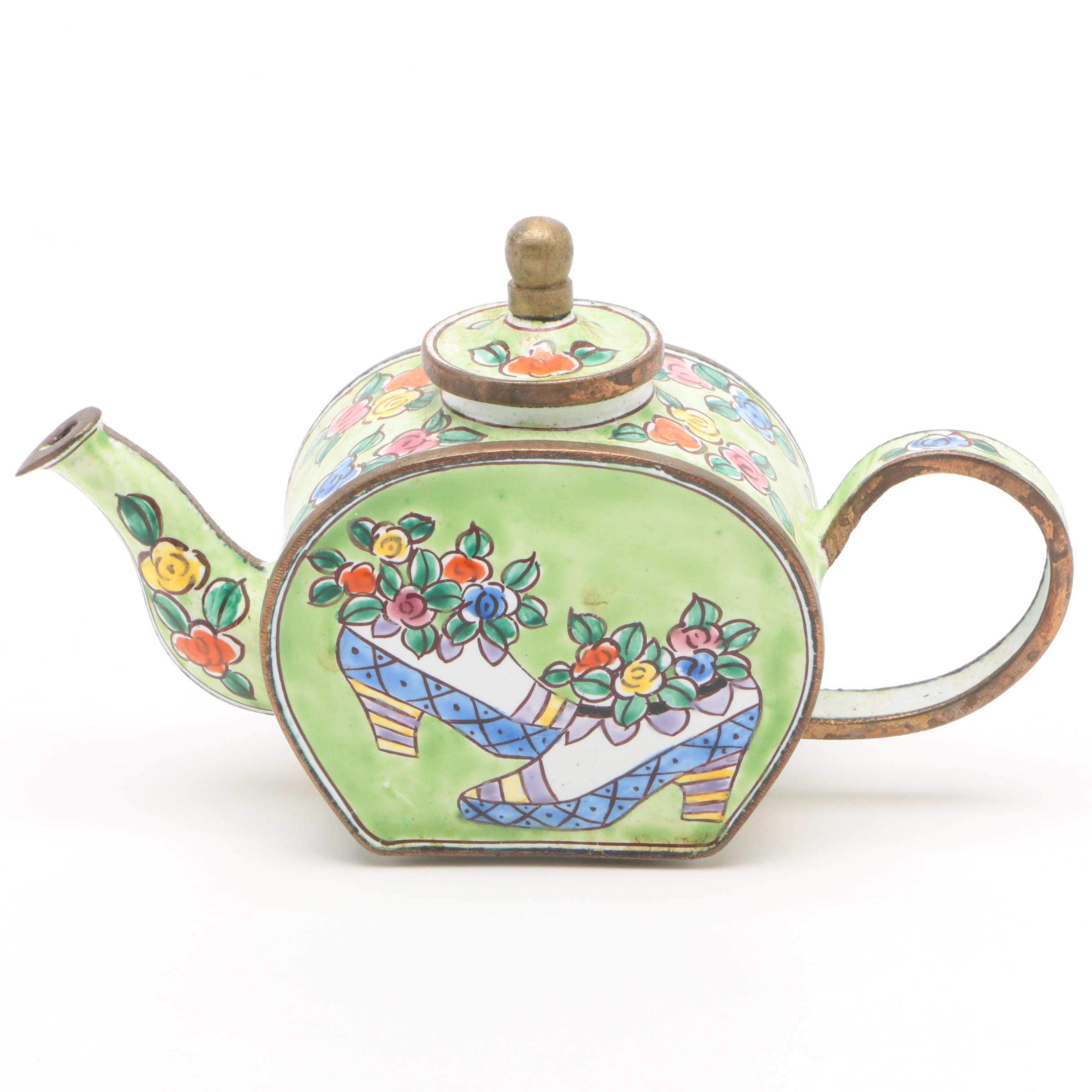 Kelvin Chen Enamel Miniature Teapot EBTH