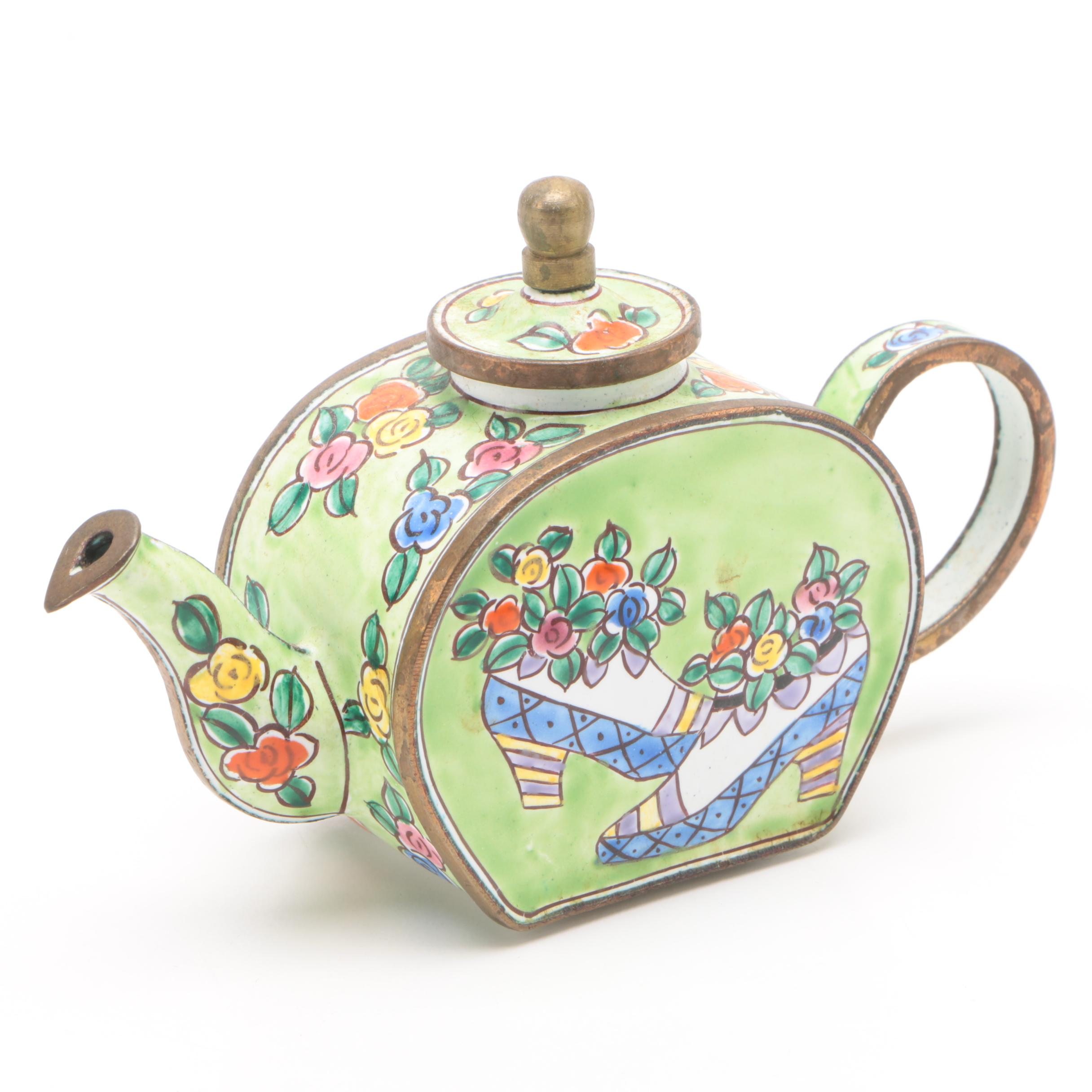 Kelvin Chen Enamel Miniature Teapot EBTH