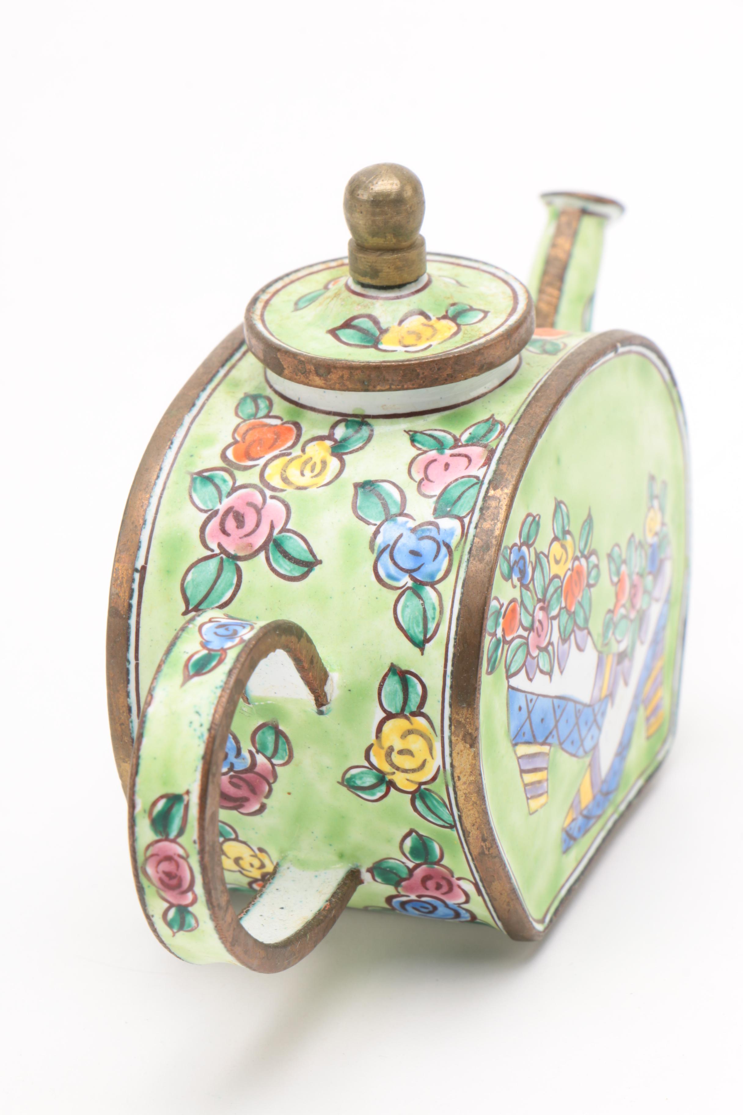 Kelvin Chen Enamel Miniature Teapot EBTH
