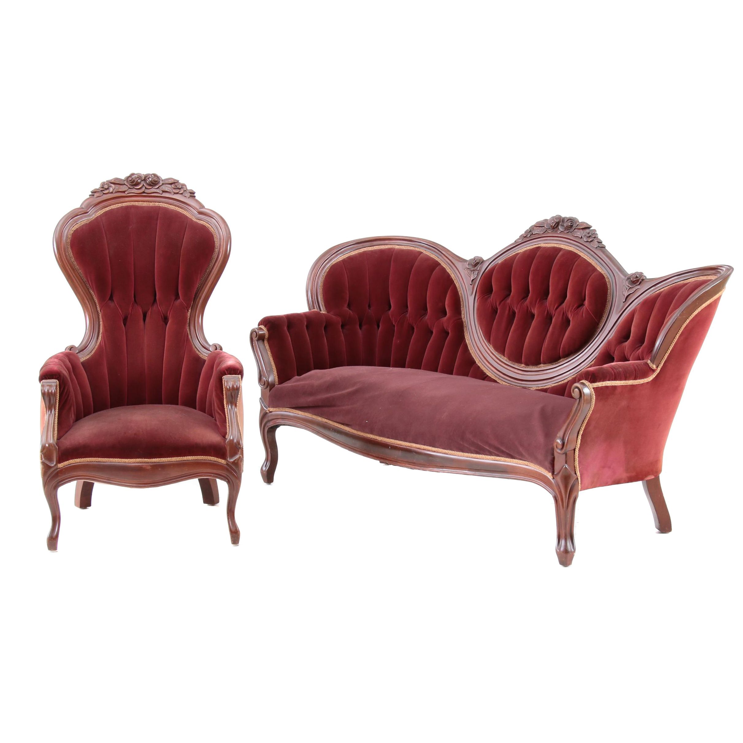 Contemporary Upholstered Loveseat By Bernie Phyl S Ebth