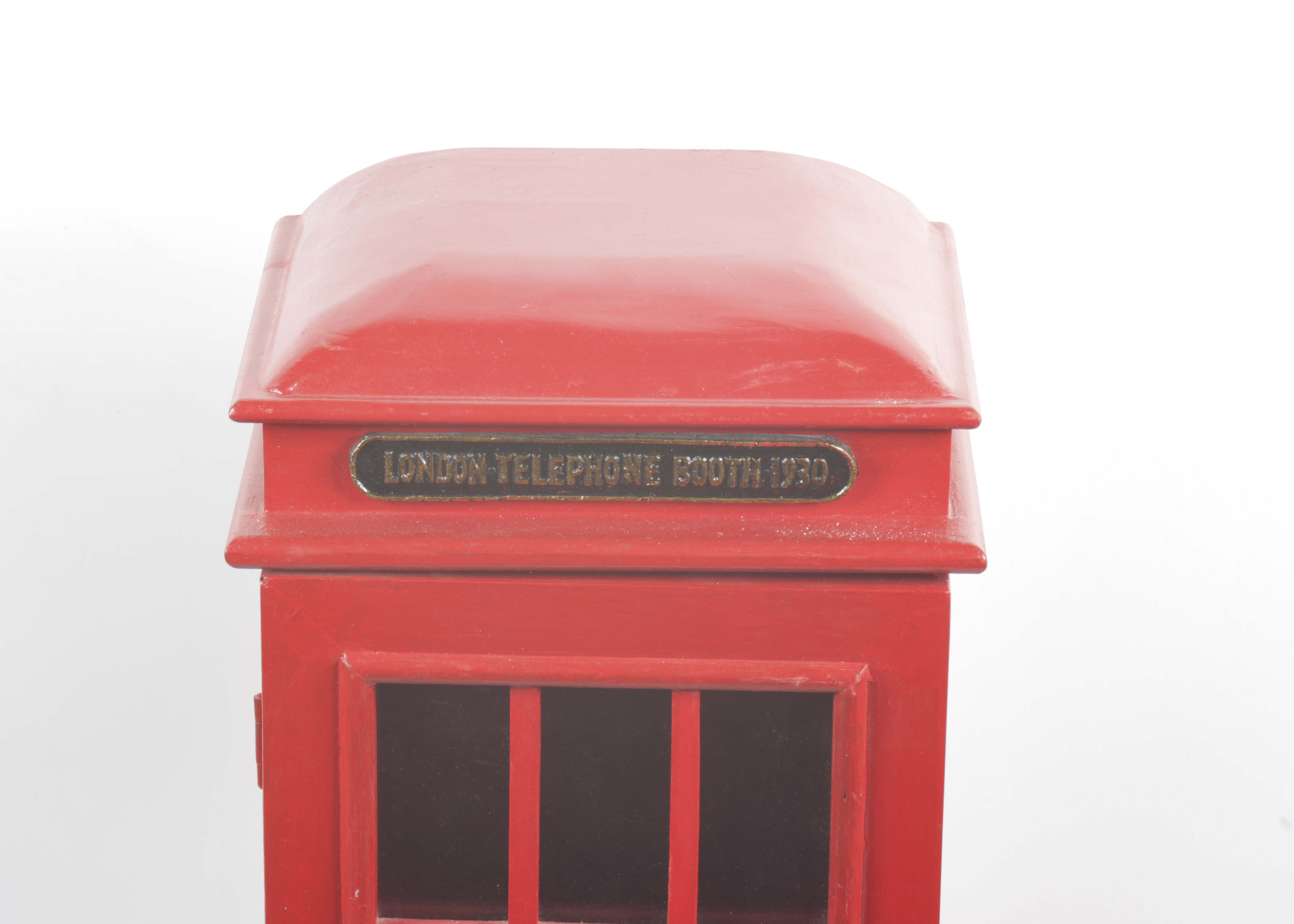 Petite Telephone Booth Curio EBTH