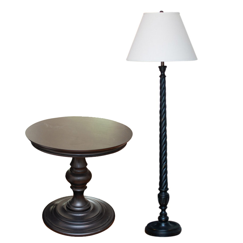 twisted rope floor lamp