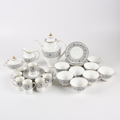 Royal Doulton "Baronet" Bone China Tea and Demitasse Set