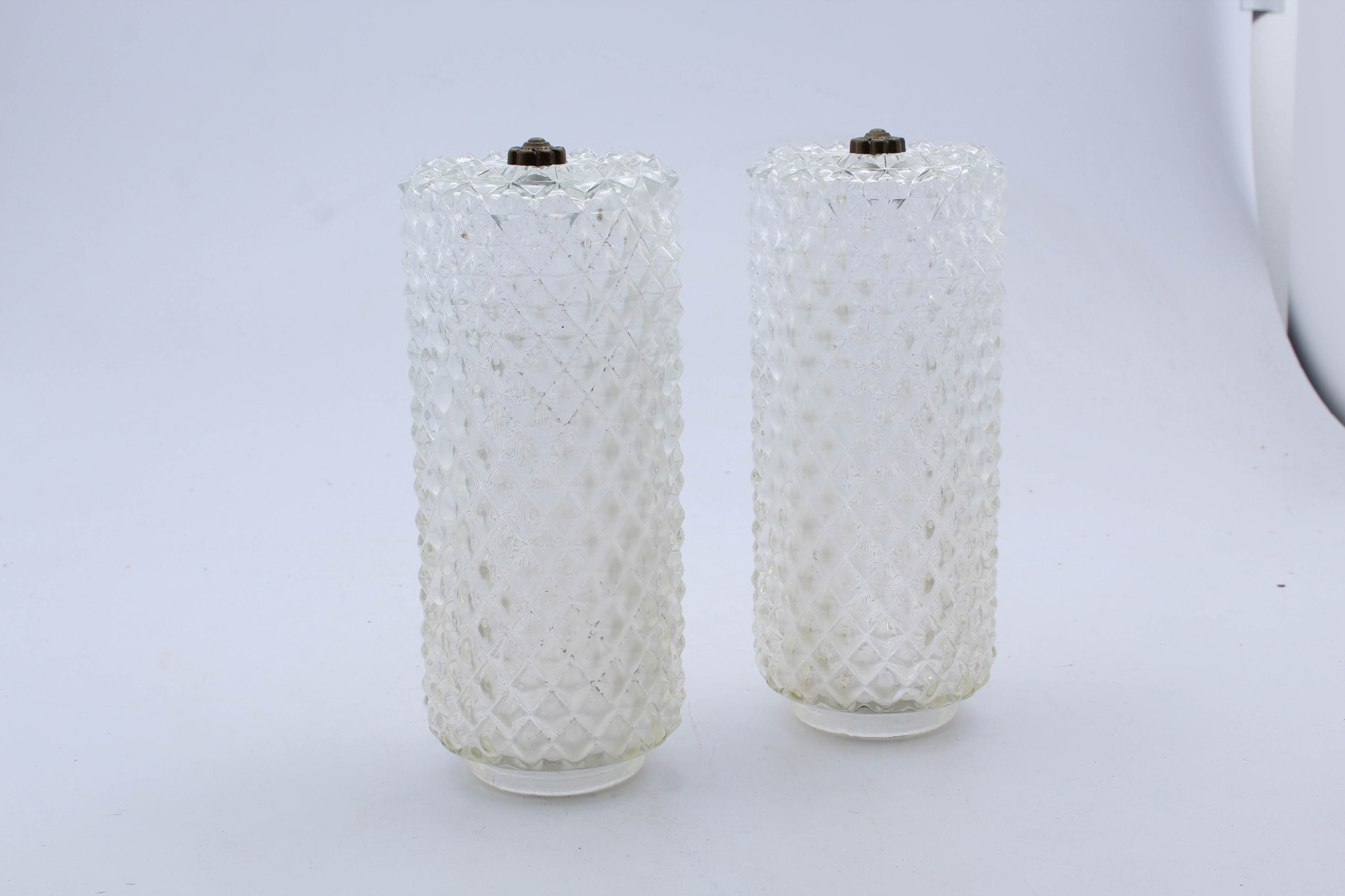 Vintage Pressed Glass Pendant Light Shades EBTH