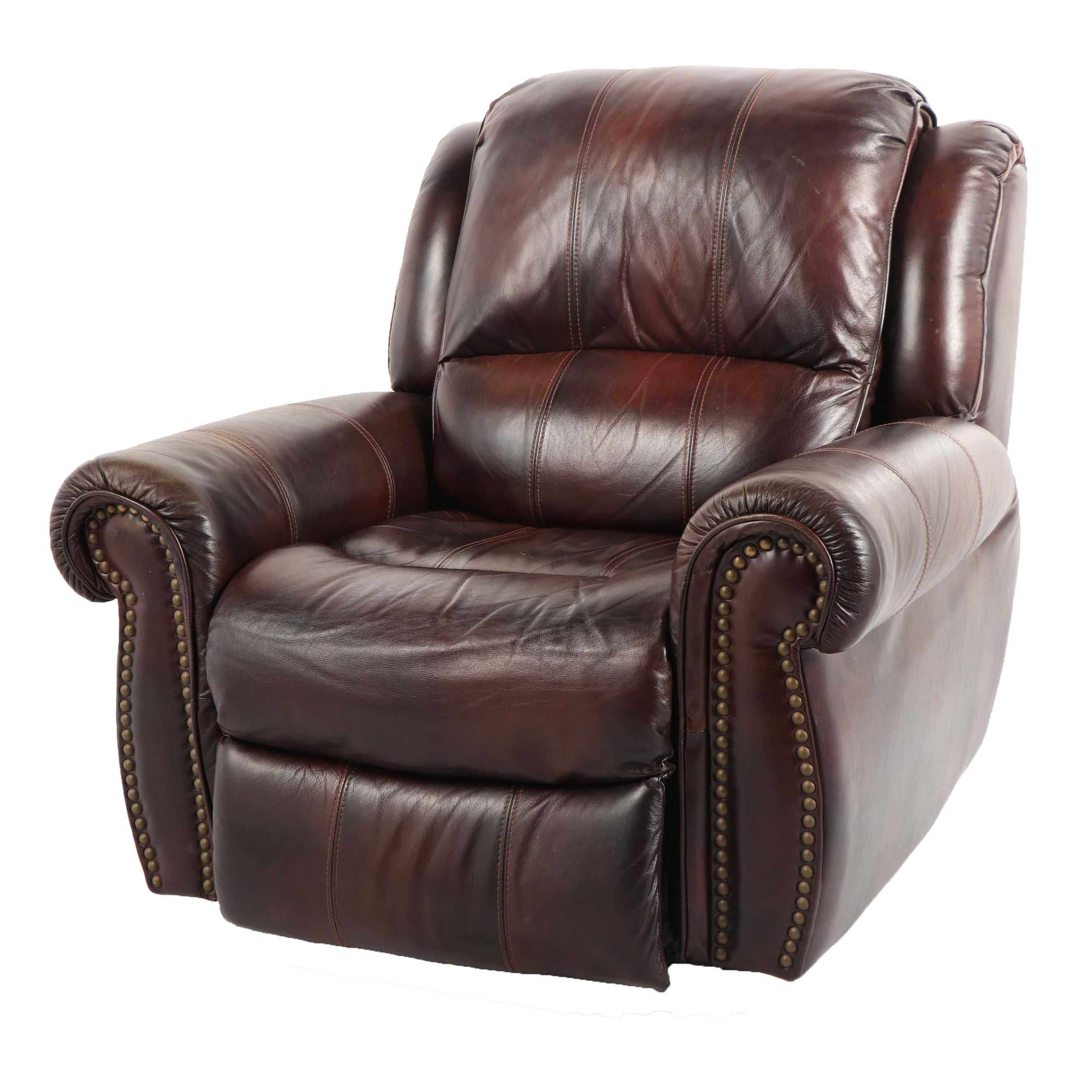 Contemporary Brown Faux Leather Recliner EBTH