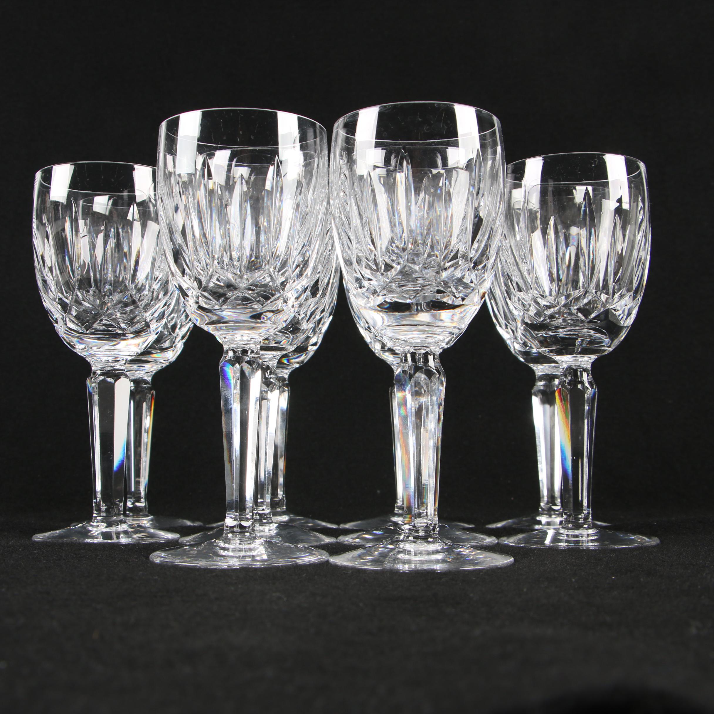 Waterford Crystal "Kildare" Claret Wine Glasses EBTH