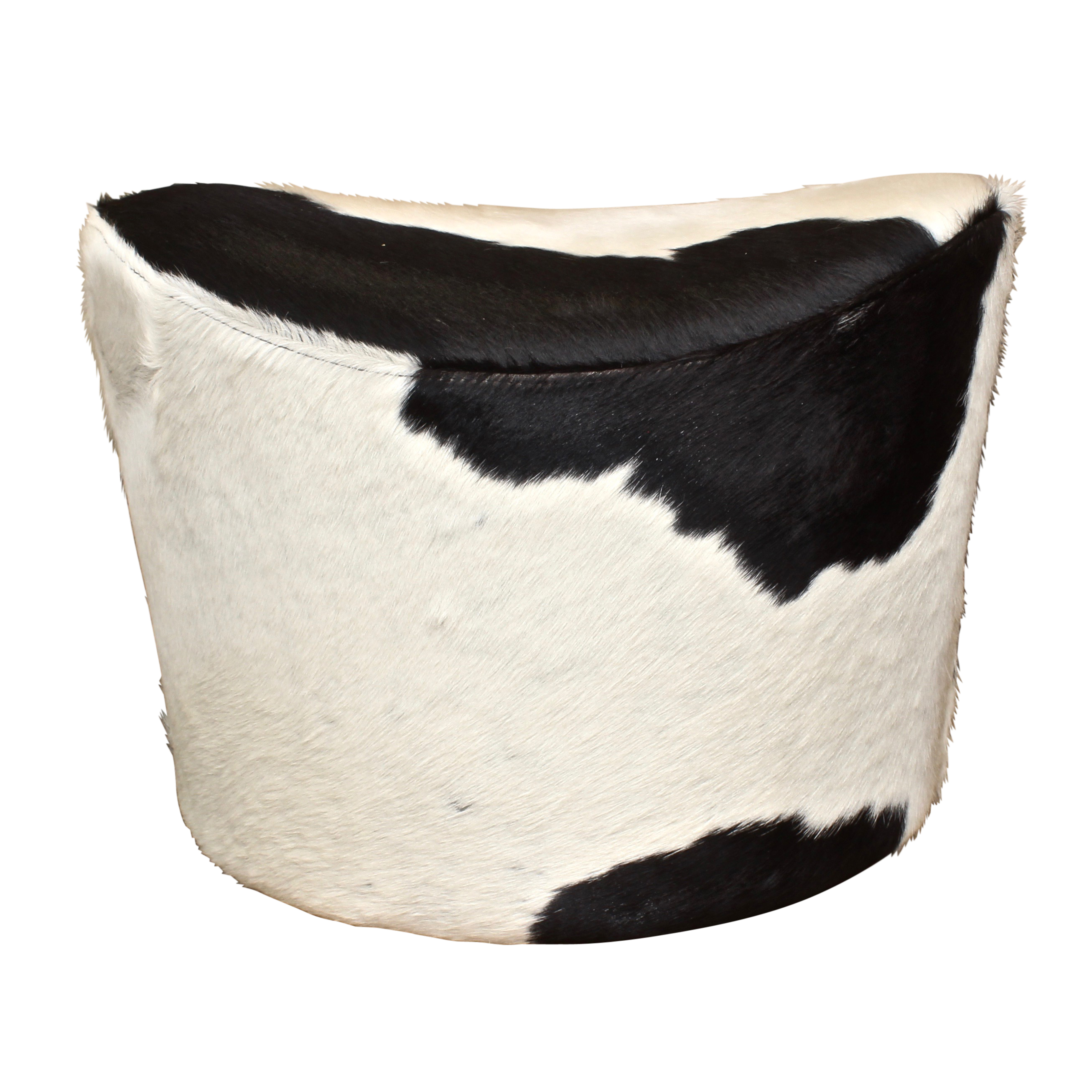 Cowhide Swivel Ottoman By Ikea Ebth