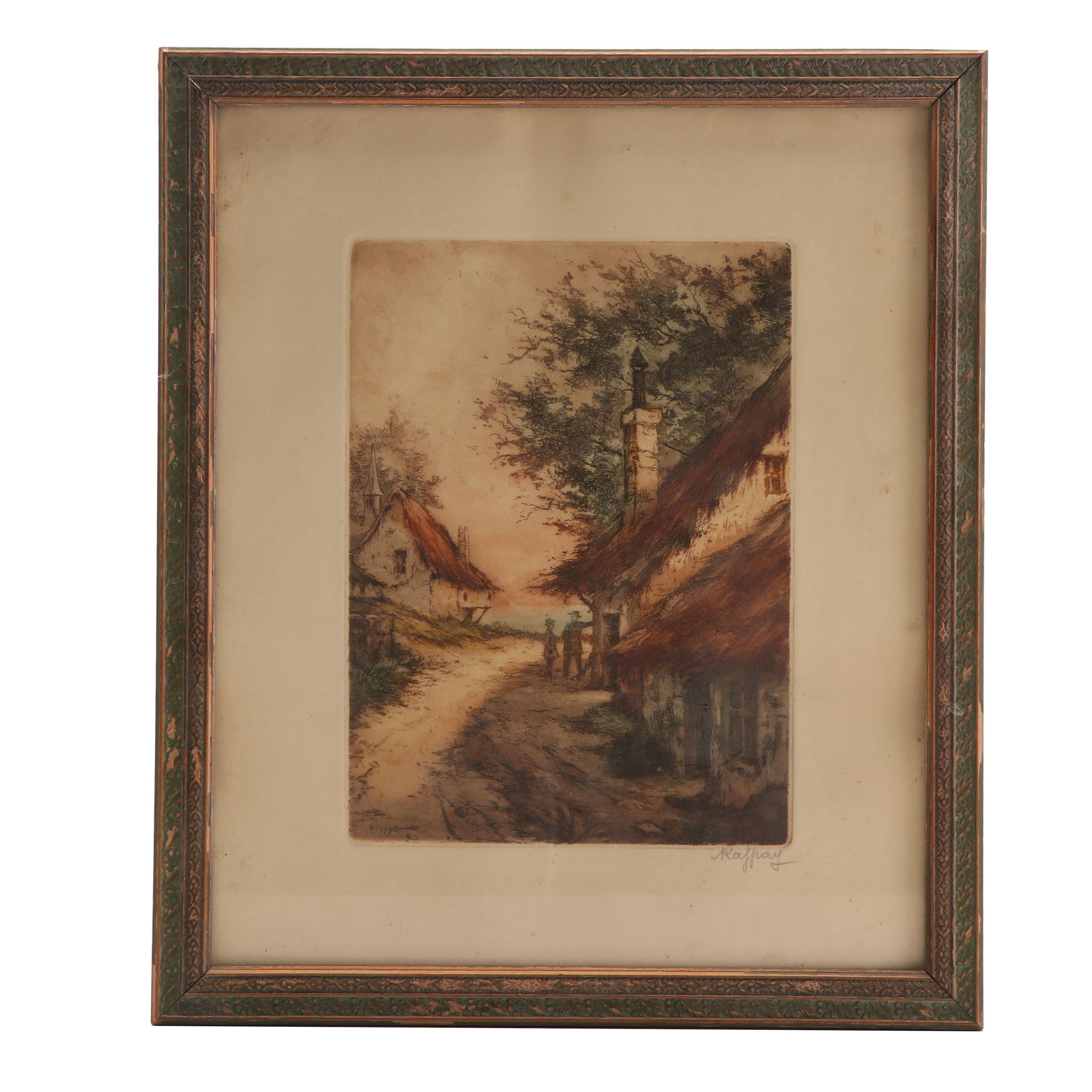 Raffrey HandColored Etching EBTH