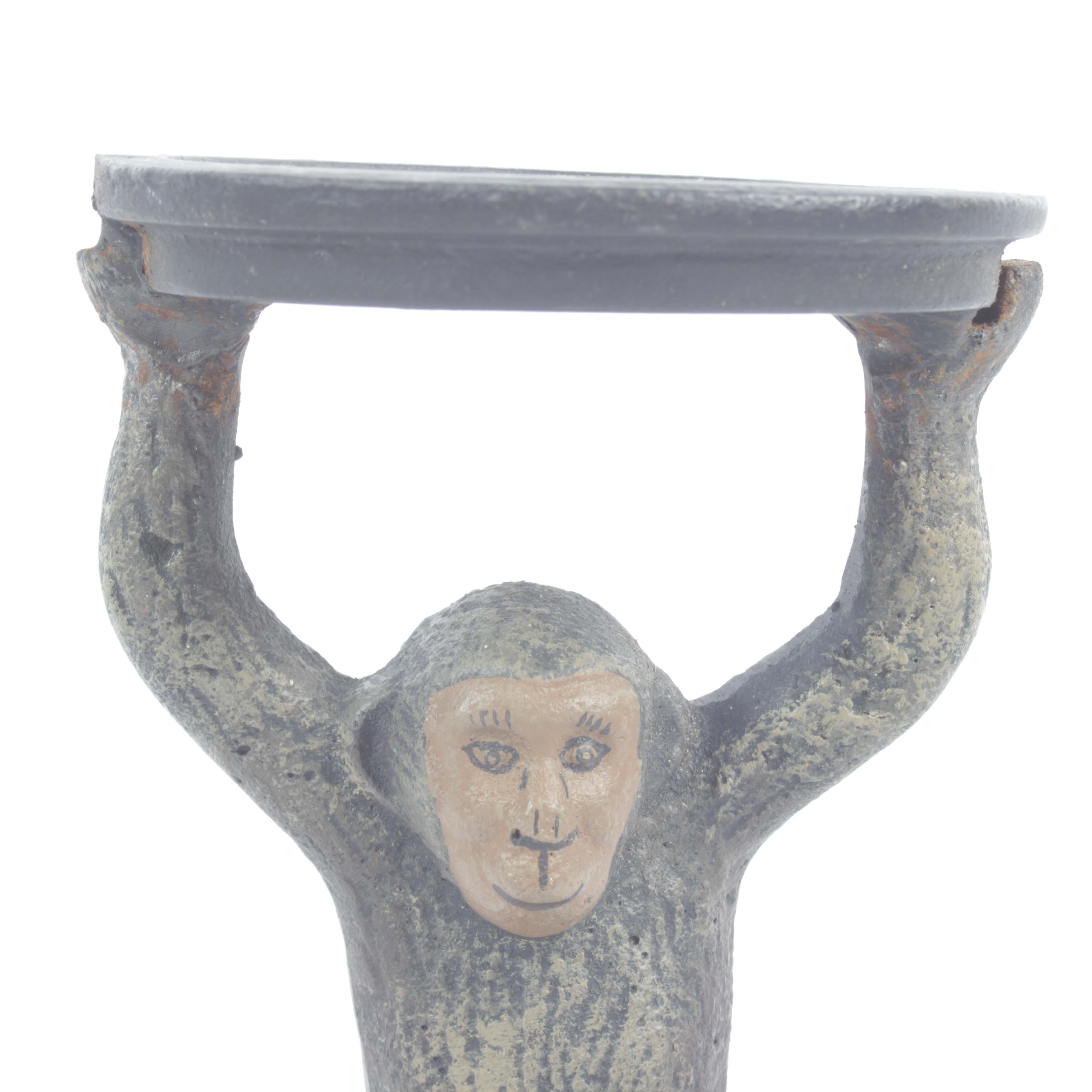 Cast Iron Monkey Pricket Candle Holders EBTH